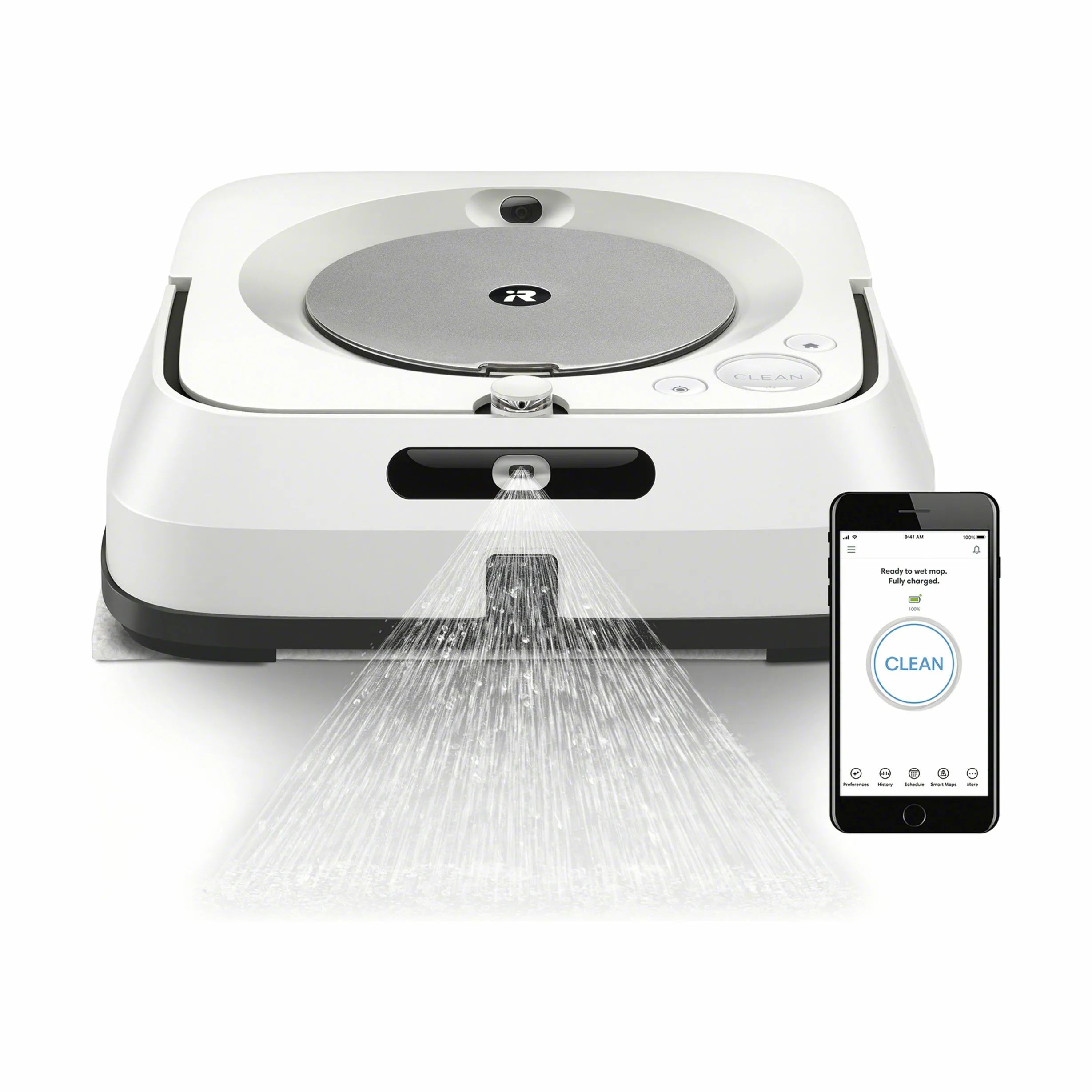 iRobot Gulvvaskere og tilbehør Braava M6138 Gulvrengøringsrobot i Hvid, 1