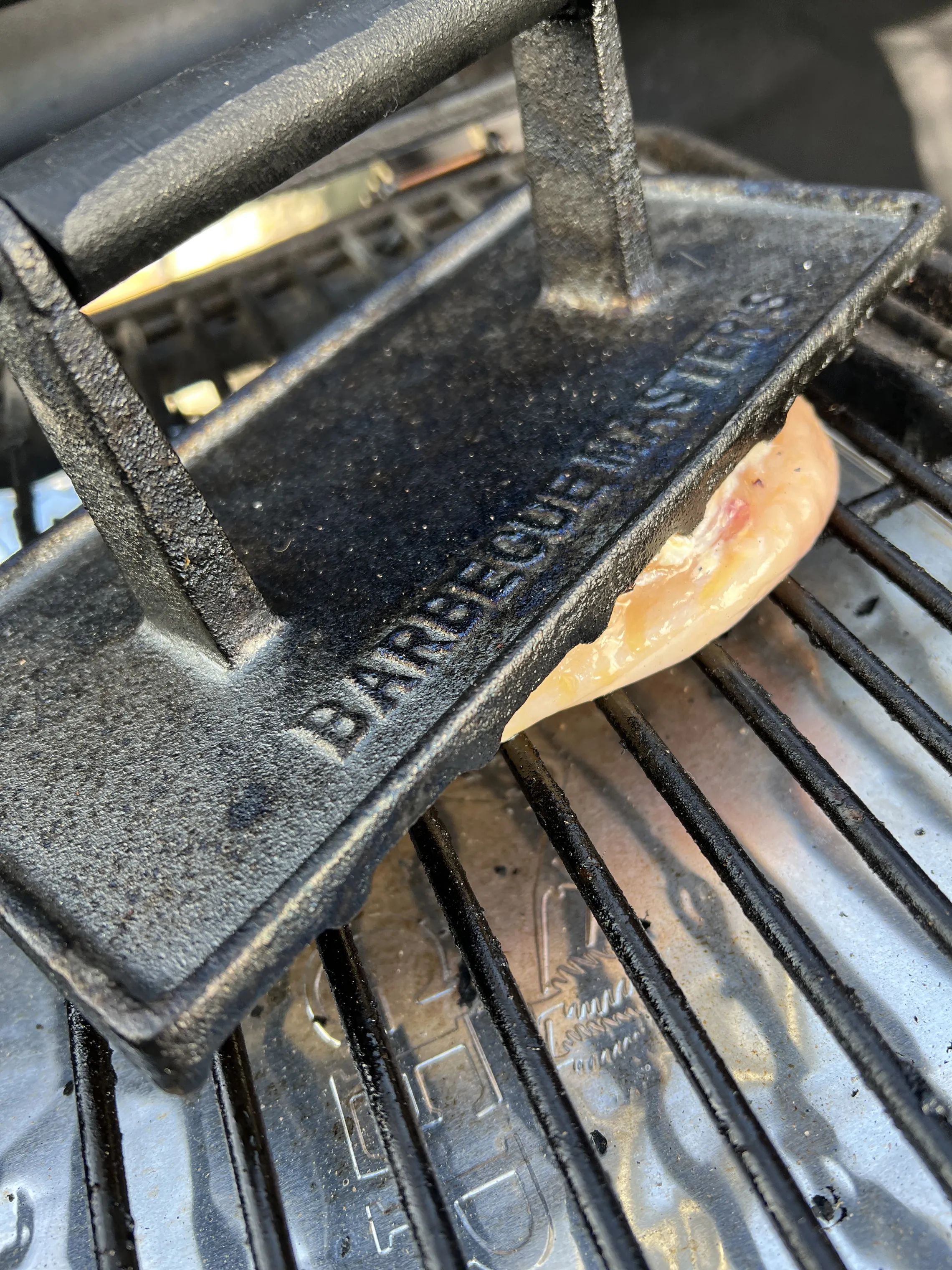 Barbecue Masters Grillredskaber Støbejerns Grillpresser i Sort, 2