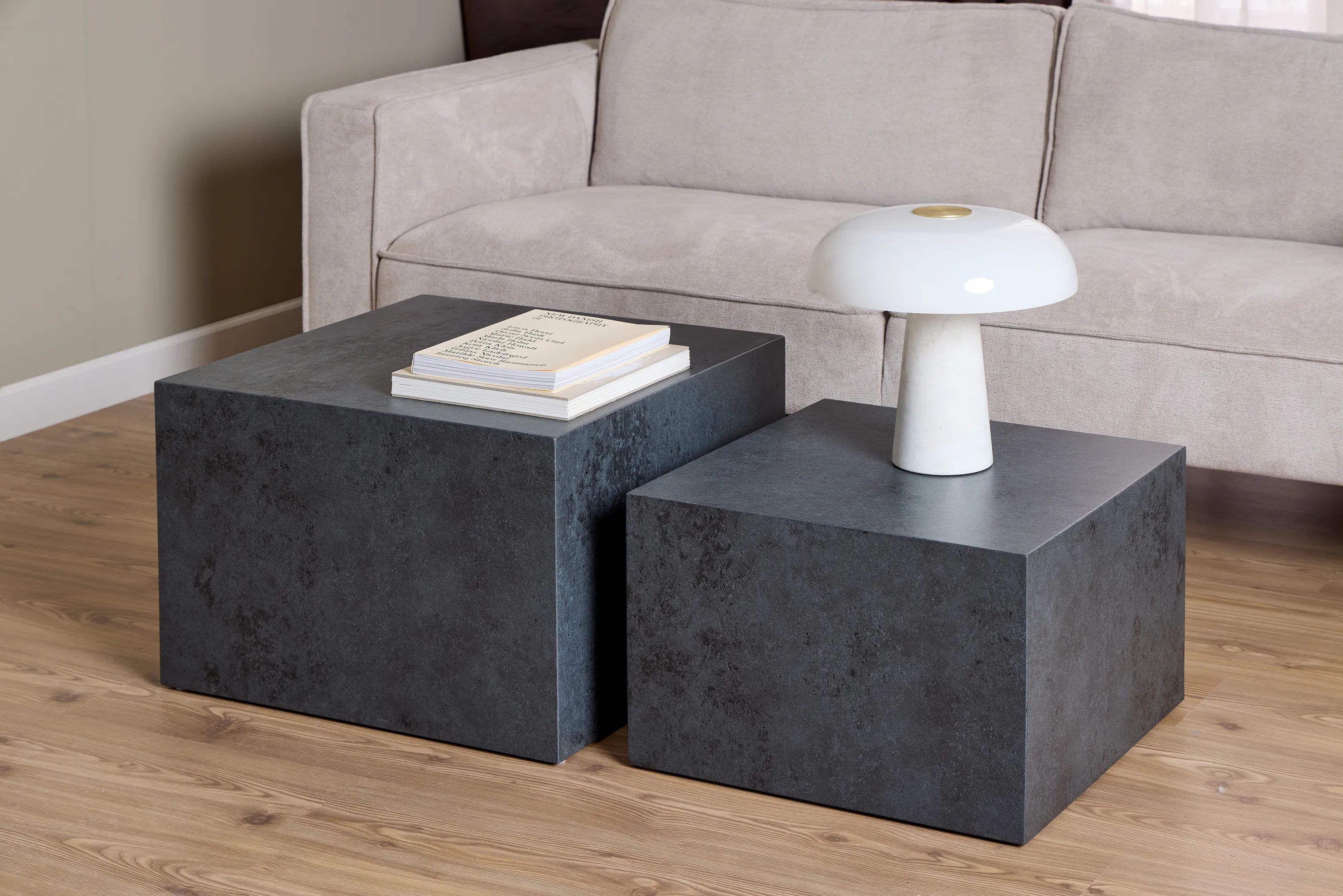 CASA Living Sofaborde Dice Sofabordssæt - 2 stk i Sort Ocean, 2