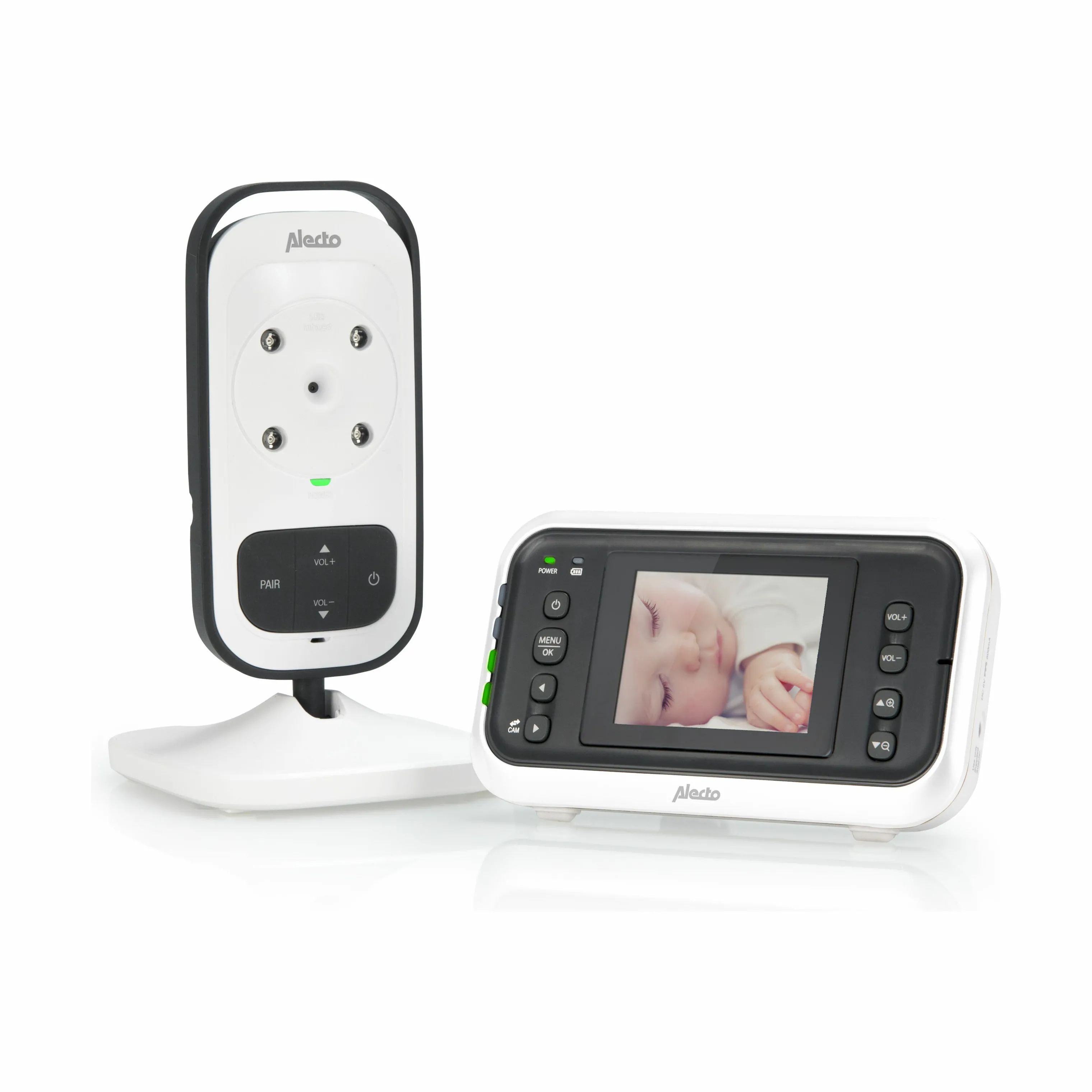 Alecto Baby Babyalarmer DVM-75 Babyalarm med video i Hvid, 1