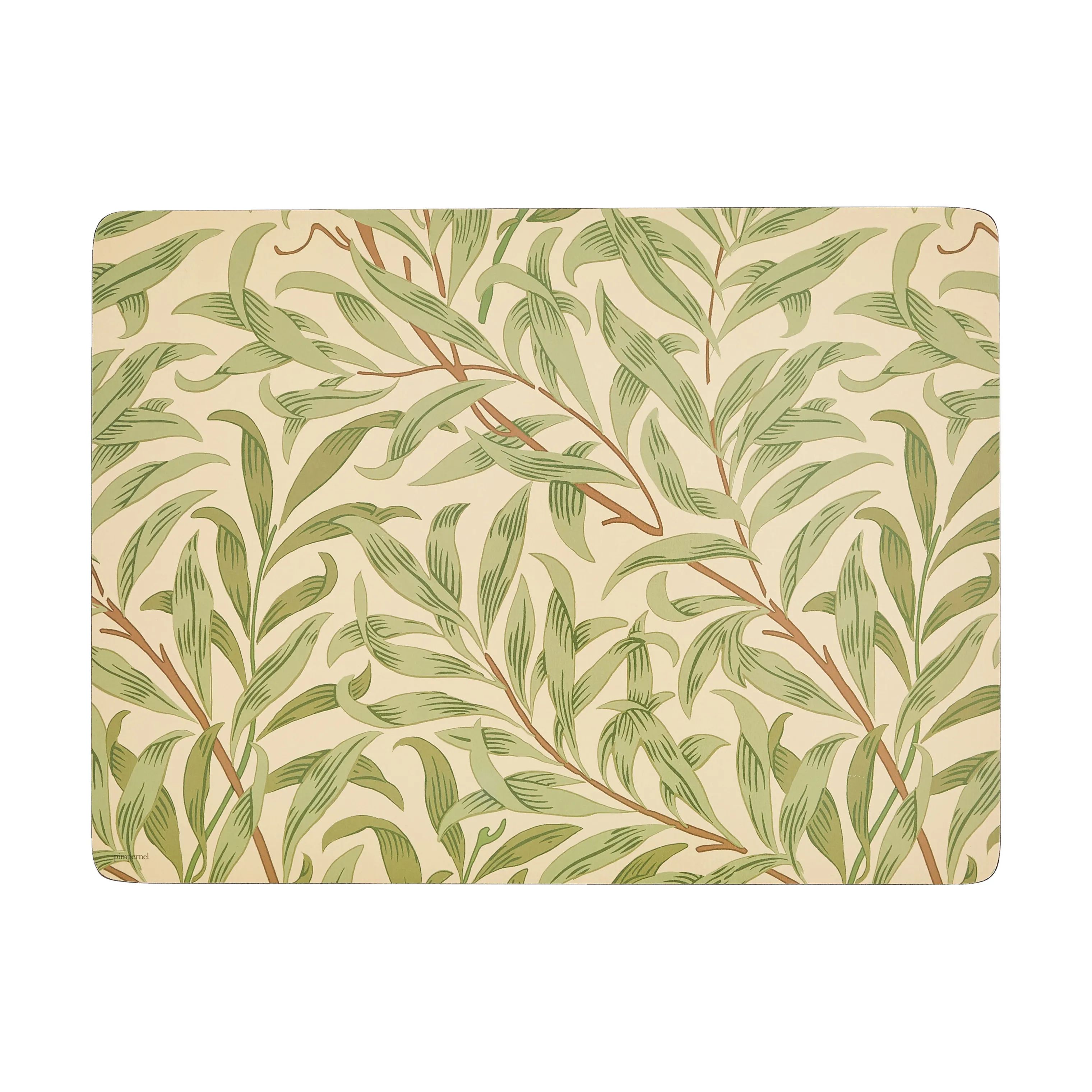 Pimpernel Dækkeservietter Morris & Co Dækkeservietter - 4 stk. i Beige/Grøn, 2