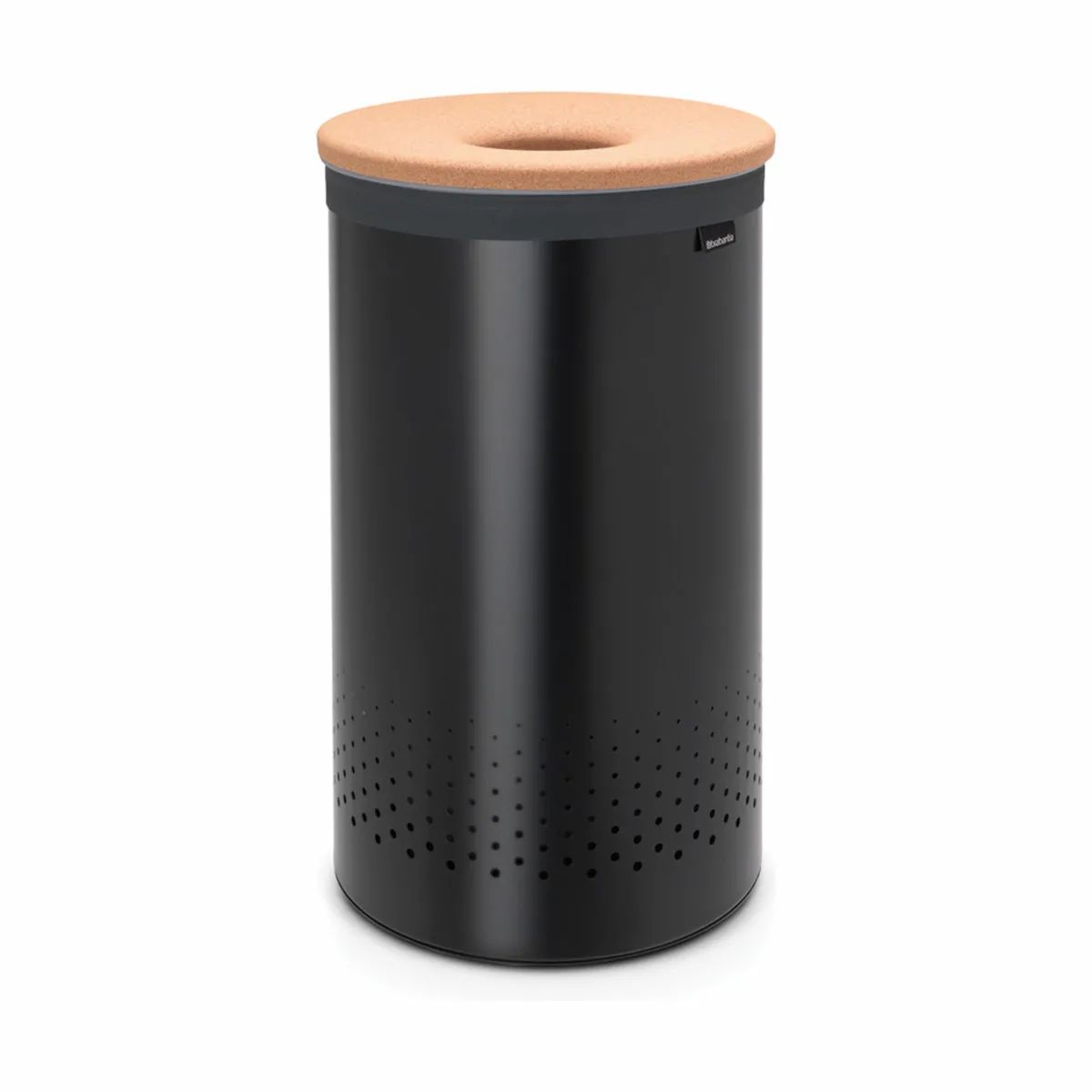 Brabantia Vasketøjskurve Vasketøjskurv i Sort m korklåg, 60 L, 1