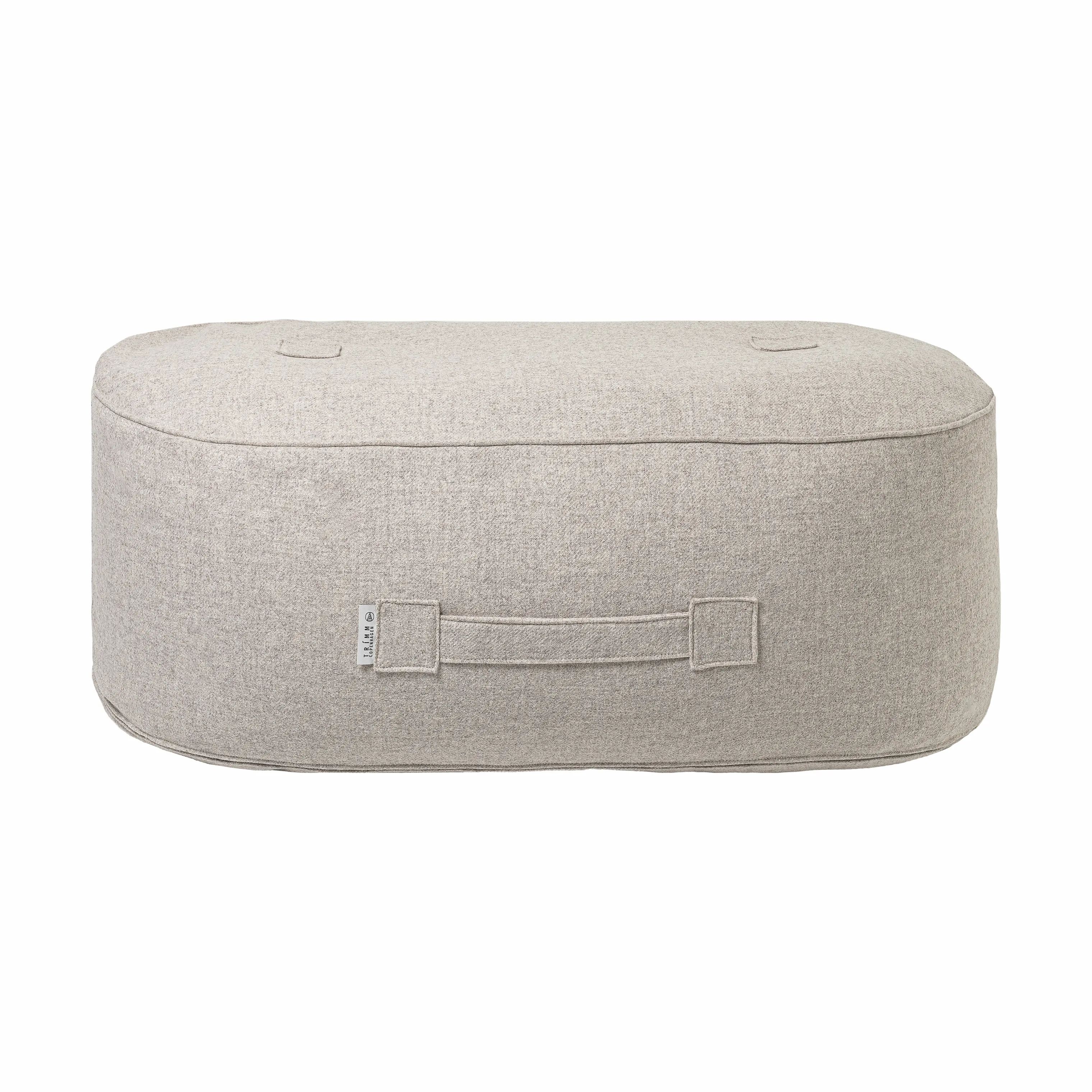 TRIMM Copenhagen Puffer Teddy Oblong Puf i Beige, 1