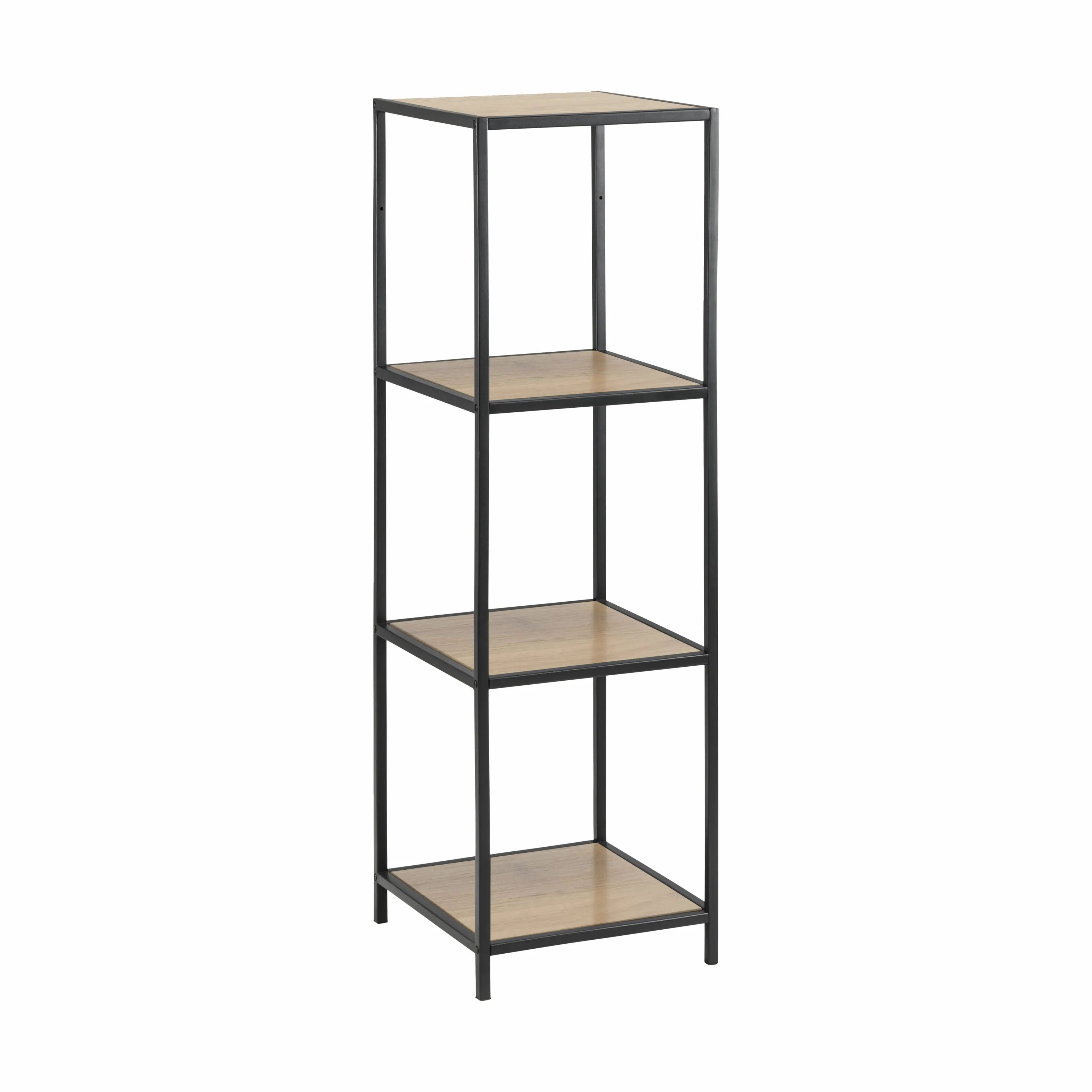 CASA Living Reoler og tilbehør Seaford Reol i natur/sort, 119,5 cm, 1