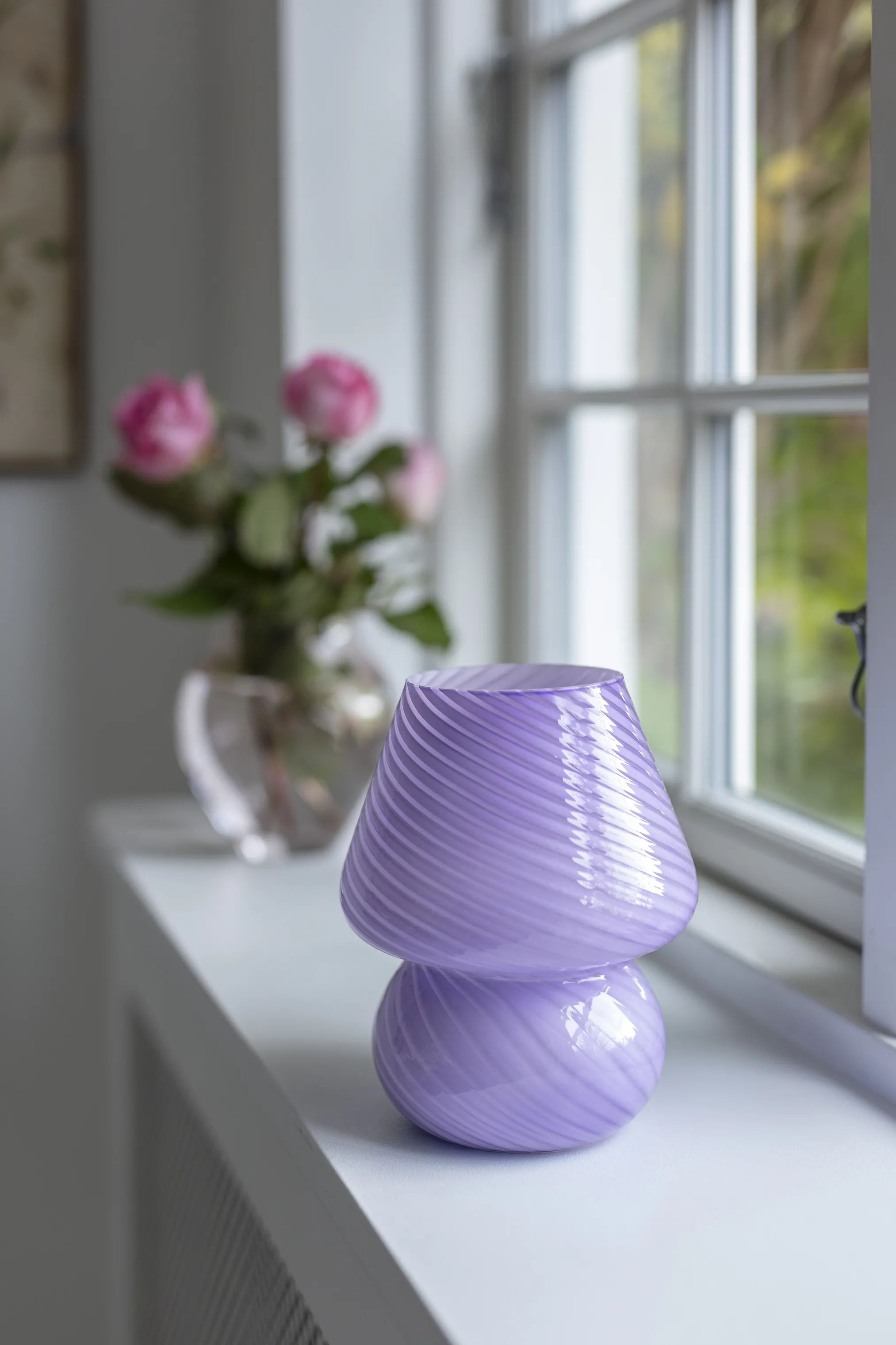 CASA Living Bordlamper Swirl Lampe i Lyselilla, 2