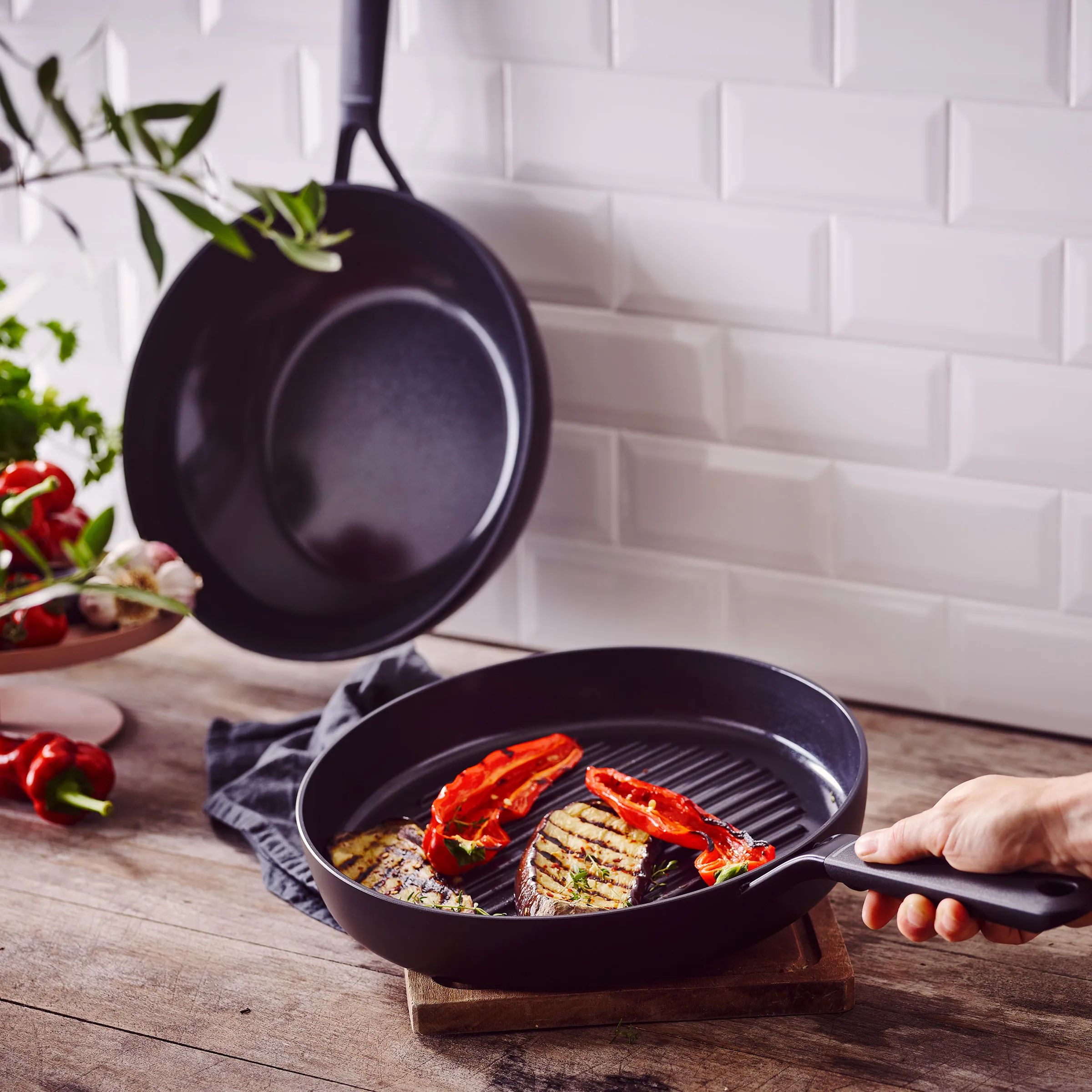 Greenpan Grillpander Smartshape Smart Collection Grillpande i Sort, 5
