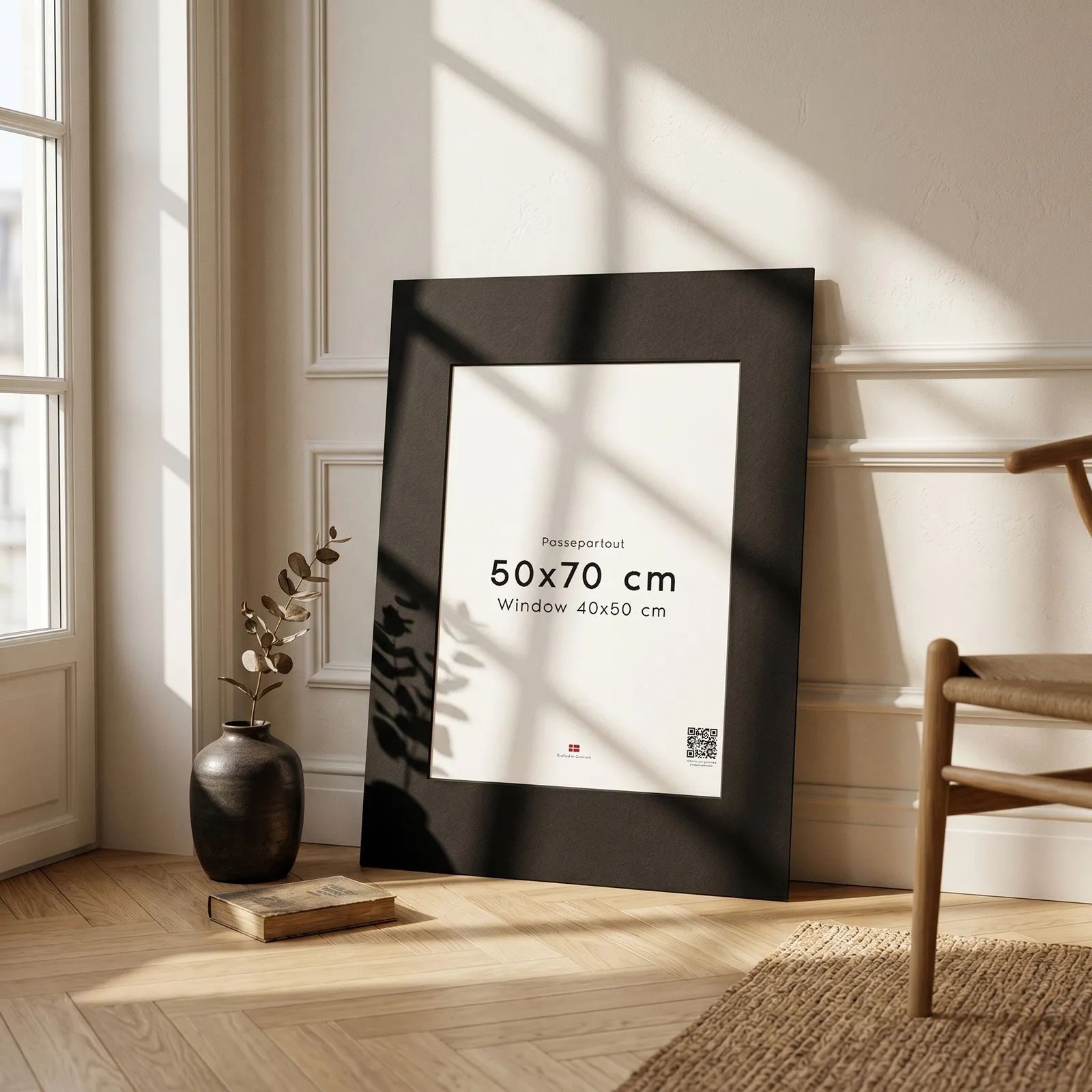 Poster&Frame Plakater Passepartout i Sort, B50 x L70 cm, 2
