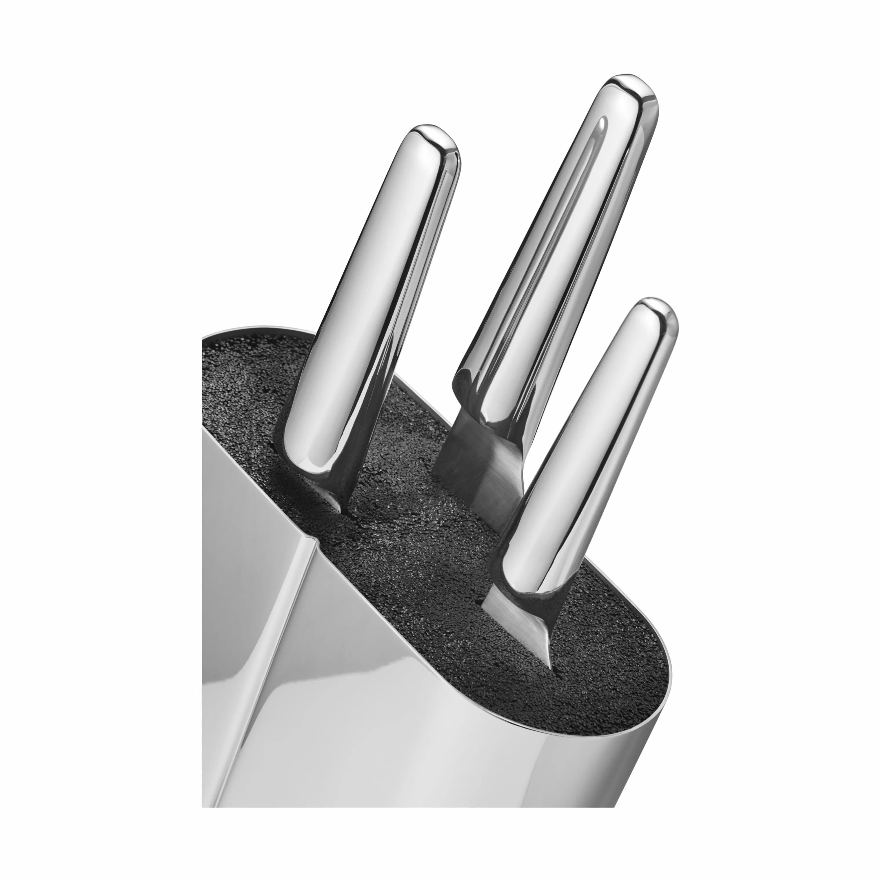 Georg Jensen Knivblokke Alfredo Knivblok i Sølvfarvet, 3