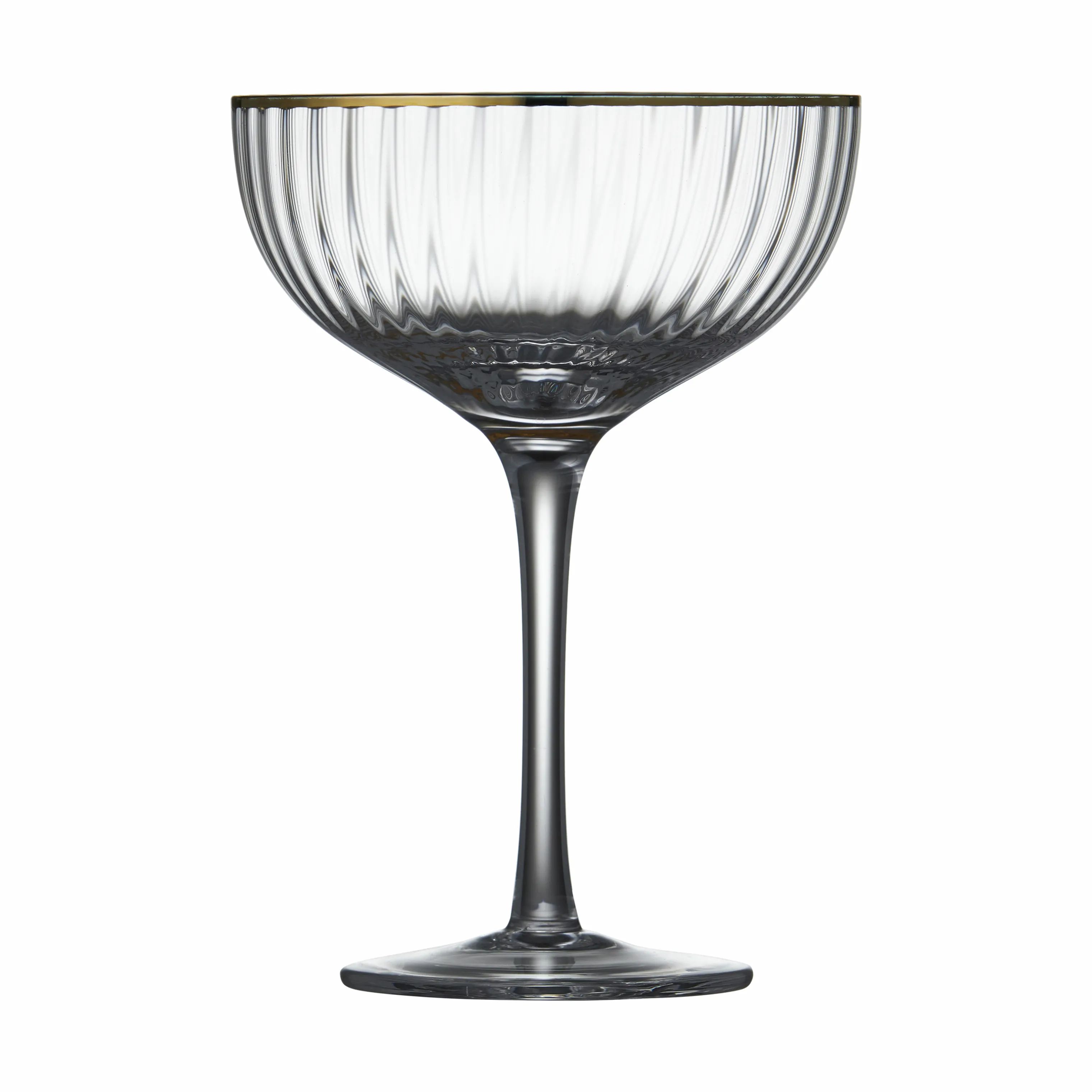 Lyngby Glas Cocktailglas Palermo Cocktailglas - 4 stk. i klar/guldfarvet, 2