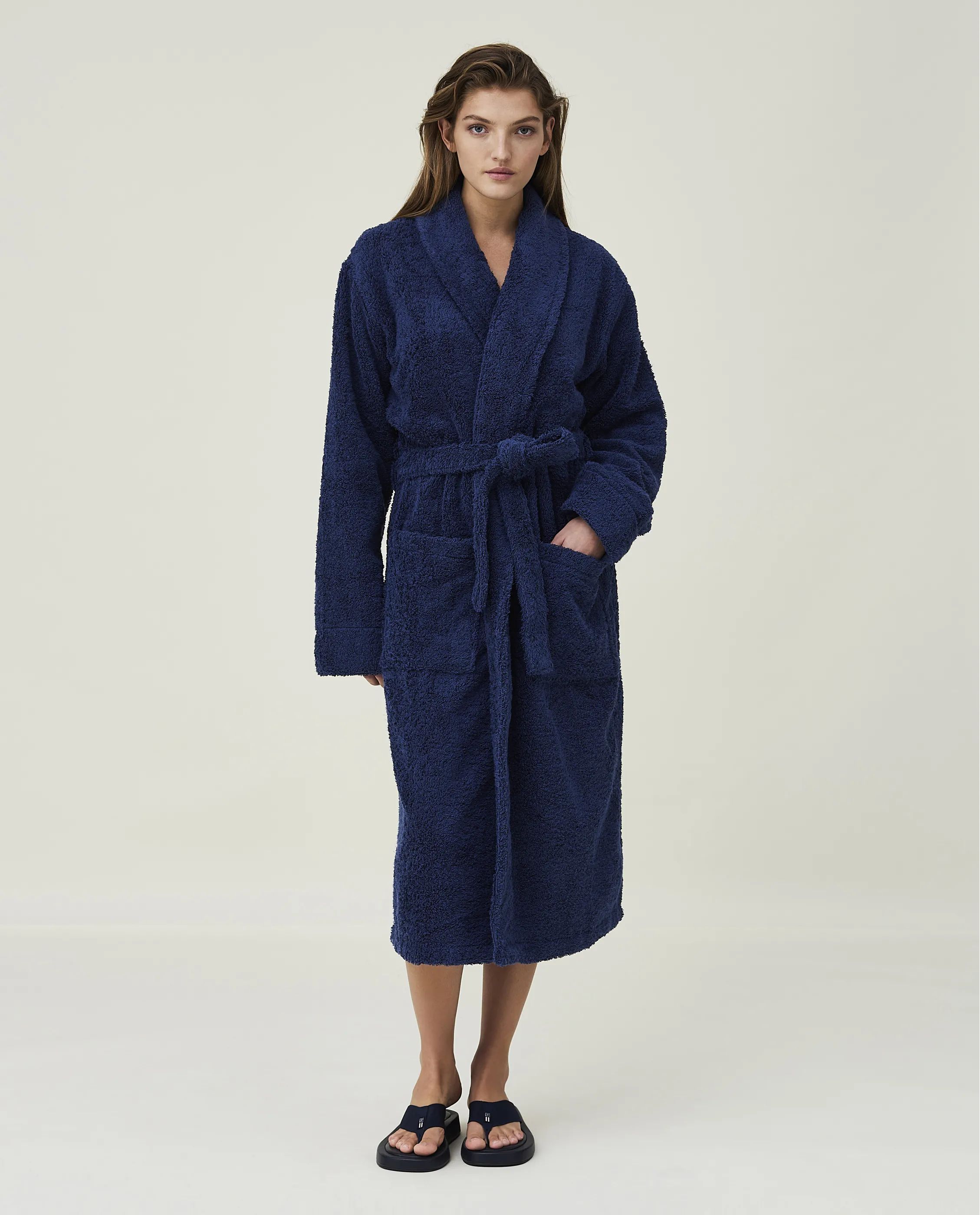 Lexington Morgenkåber Icons Original Badekåbe i True Navy, S, 3