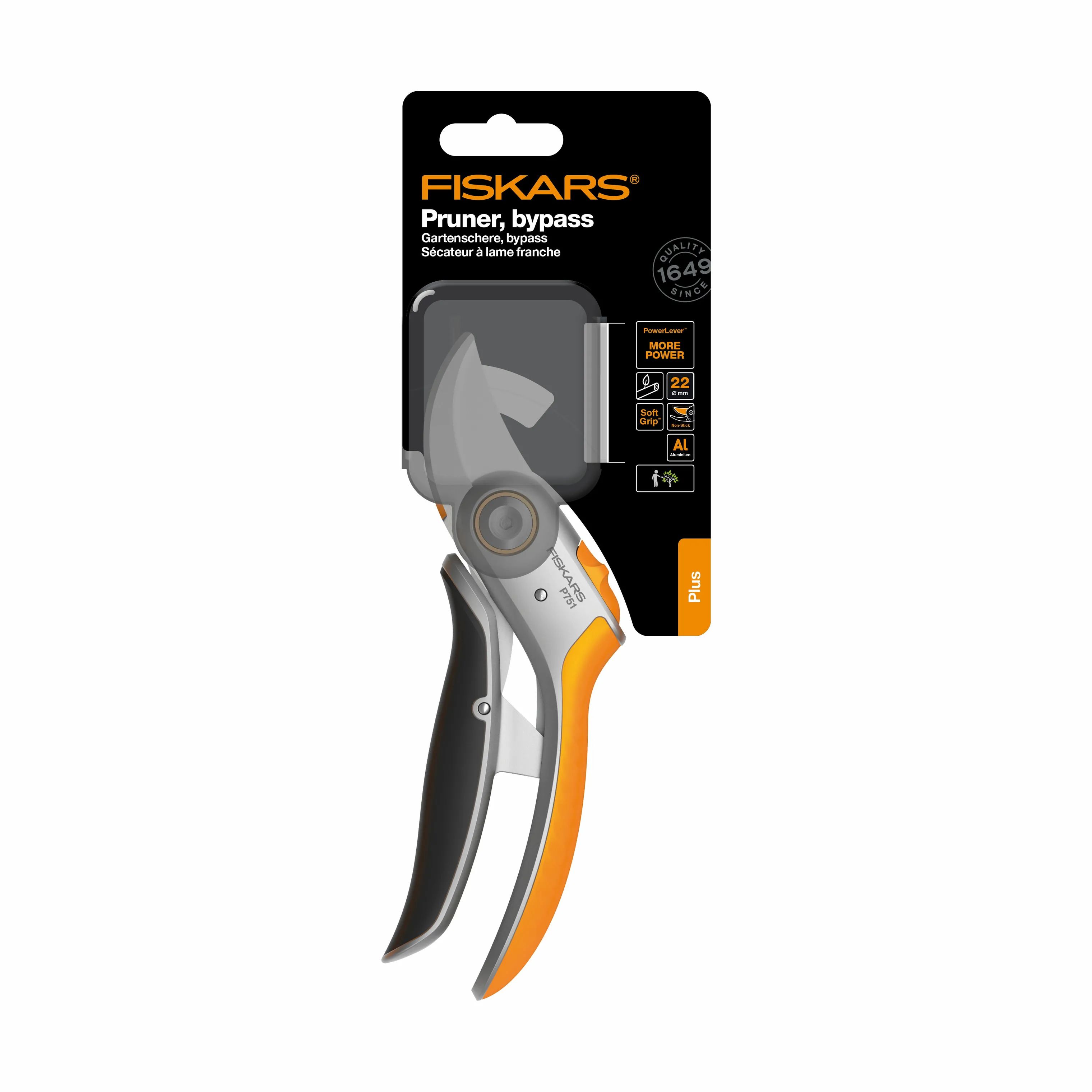 Fiskars Garden Haveredskaber Plus PowerLever Beskæresaks i Sort/stål, 4