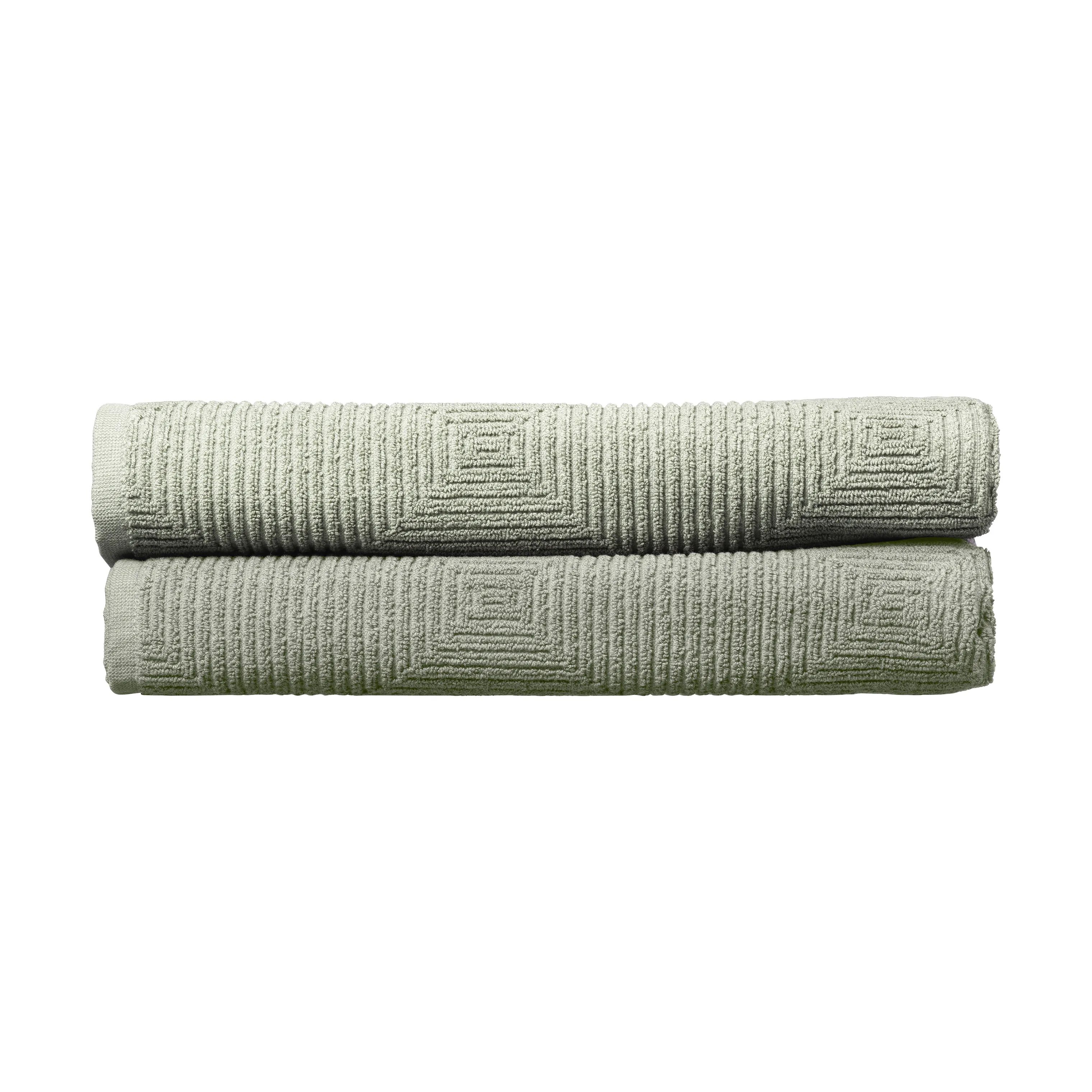 FDB Møbler Håndklæder R33 Kirkeby Håndklæde - 2 stk. i Sea, B70 x L140 cm, 4