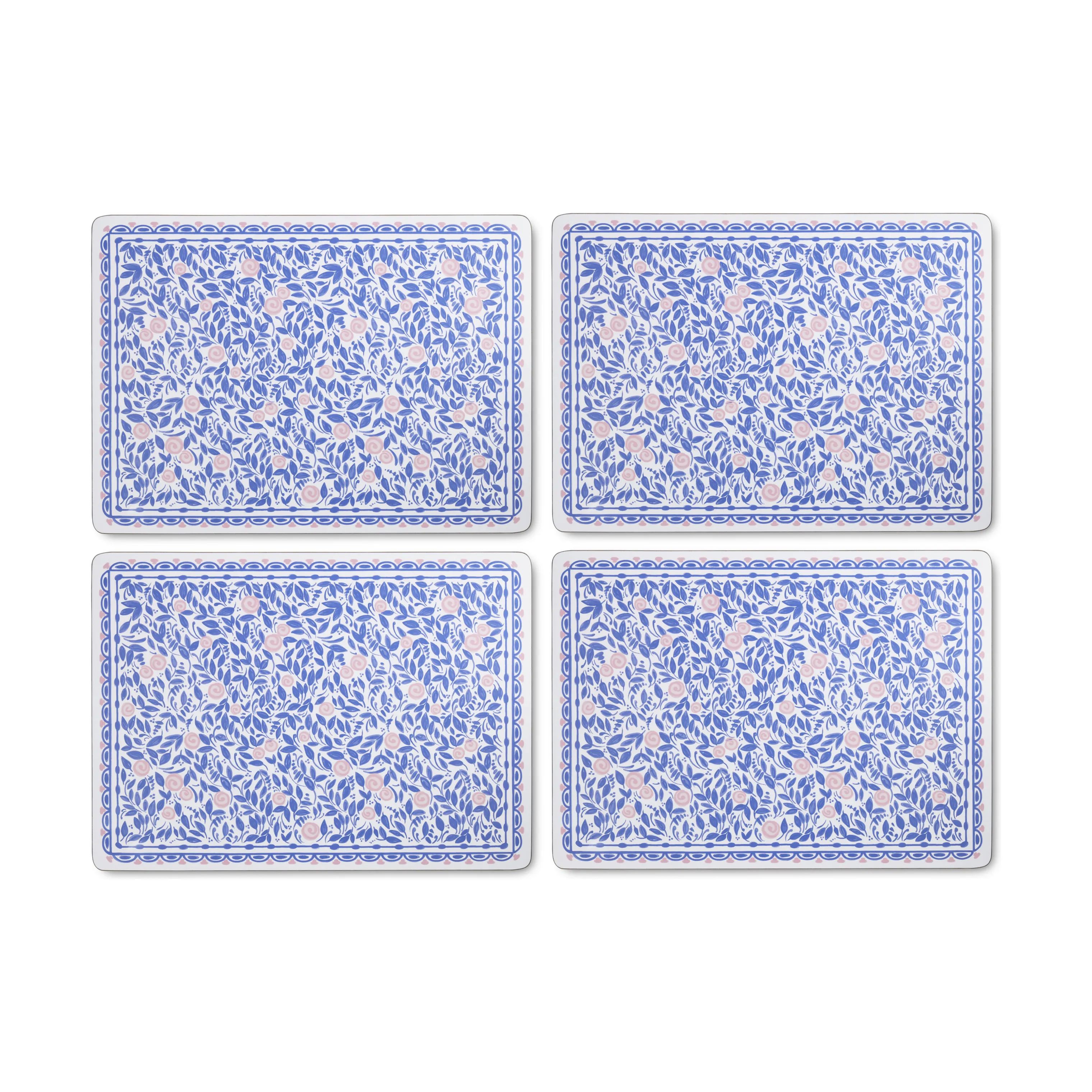 Bjørn Wiinblad Dækkeservietter Dora Dækkeserviet - 4 stk. i Blue flower, 1