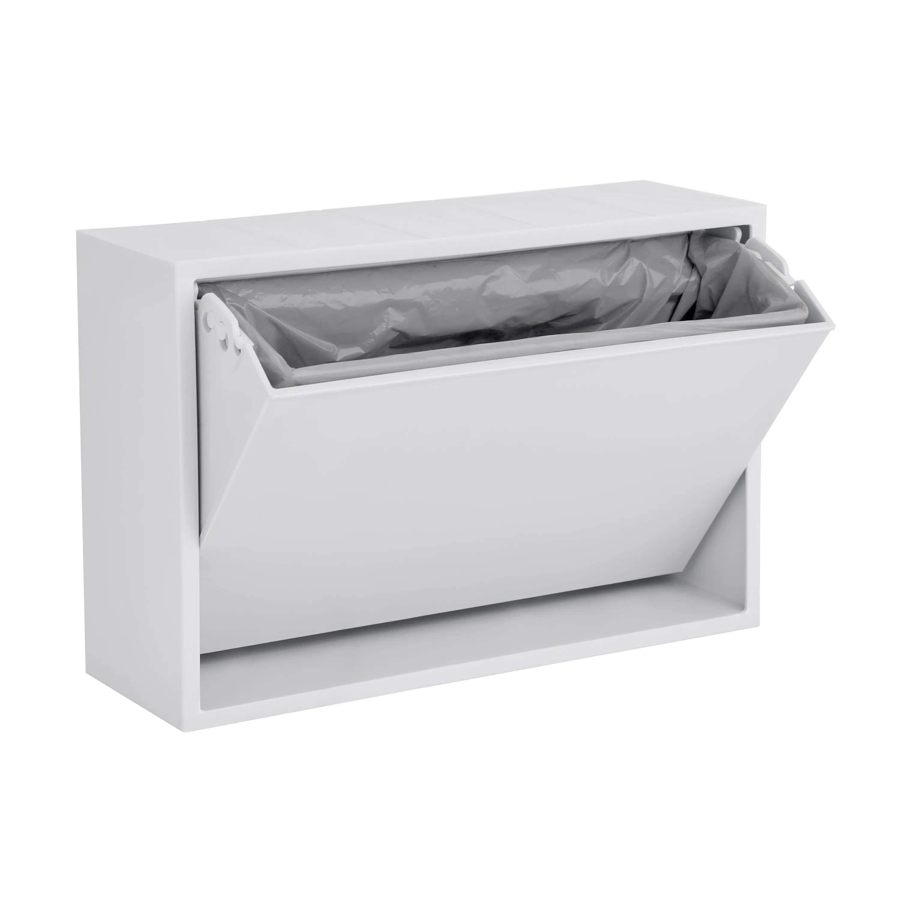 ReCollector Toiletspande Væghængt Toiletspand i Briliant White, 3