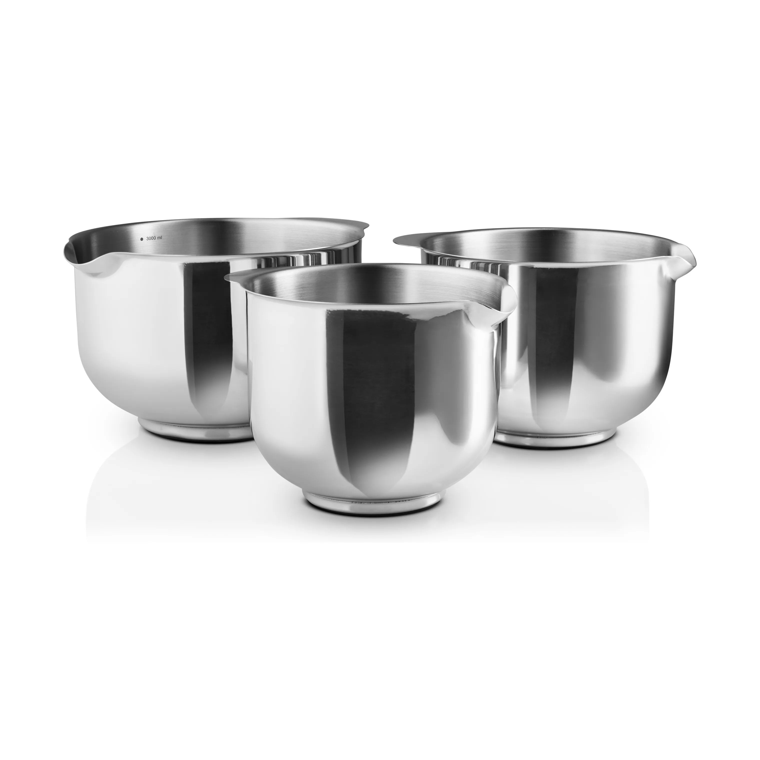 Eva Trio Røreskålsæt Røreskålsæt - 3 dele i Polished steel, 6