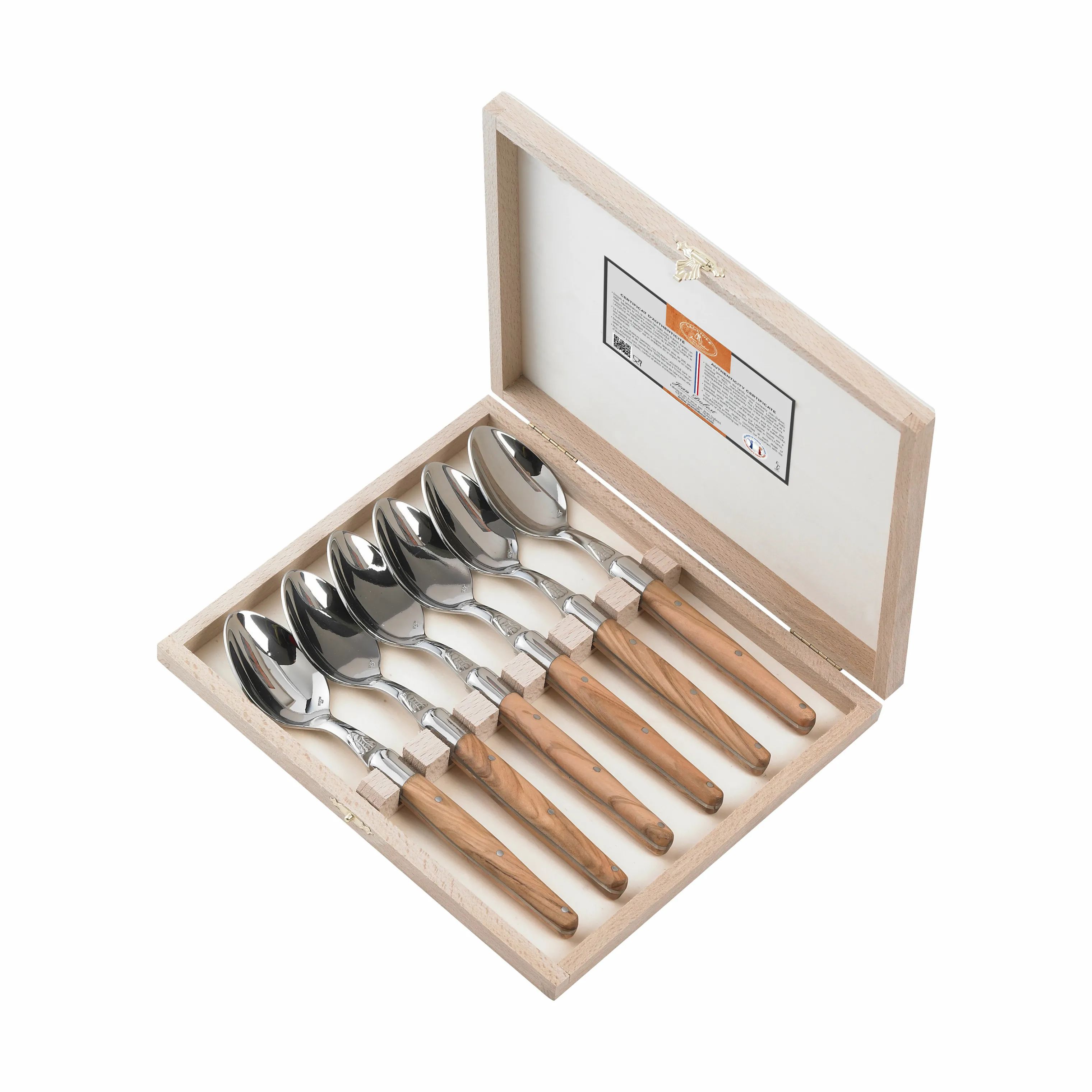 Jean Dubost Spiseskeer Laguiole Spiseske - 6 stk. i Brun, 24,5 cm, 1
