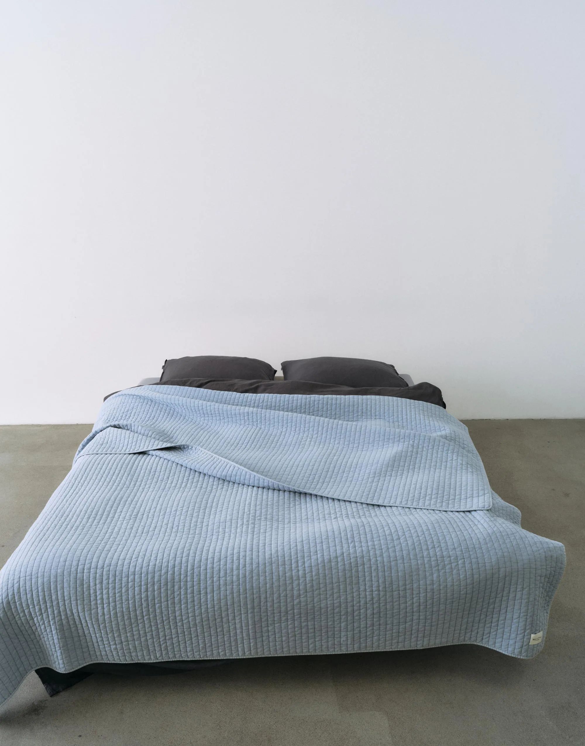 Marc O'Polo Plaider Bodine Plaid i Pudderblå, B180 x L265 cm, 3