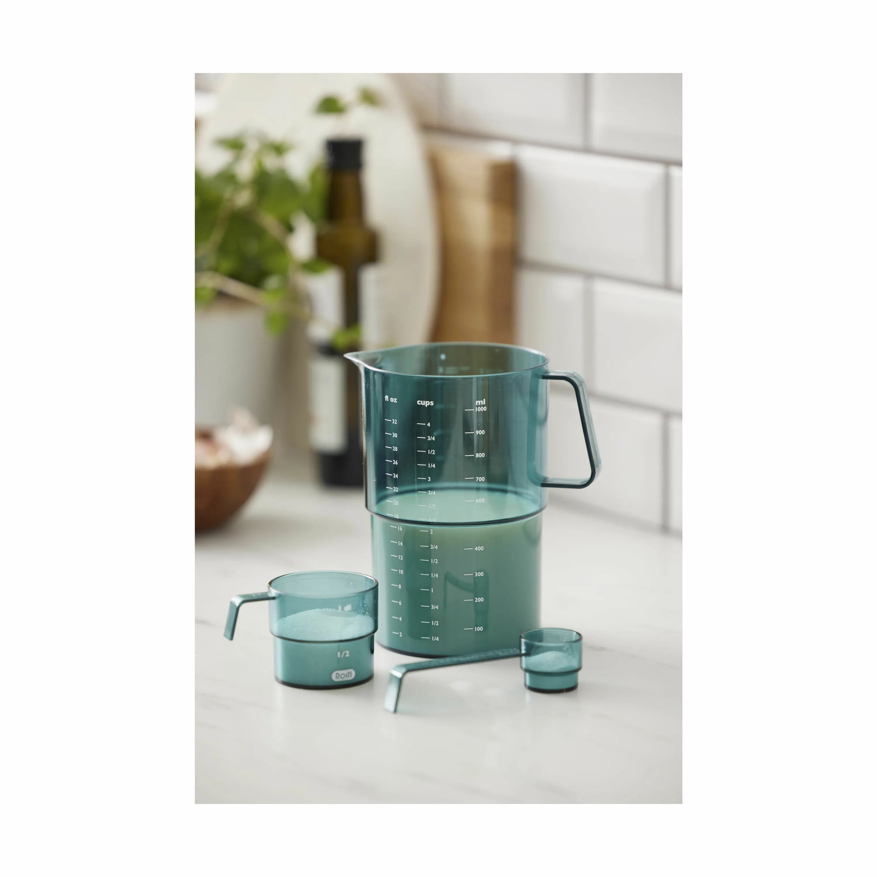 Rosti Målekander Mensura Målesæt - 3 dele i Nordic green, 3