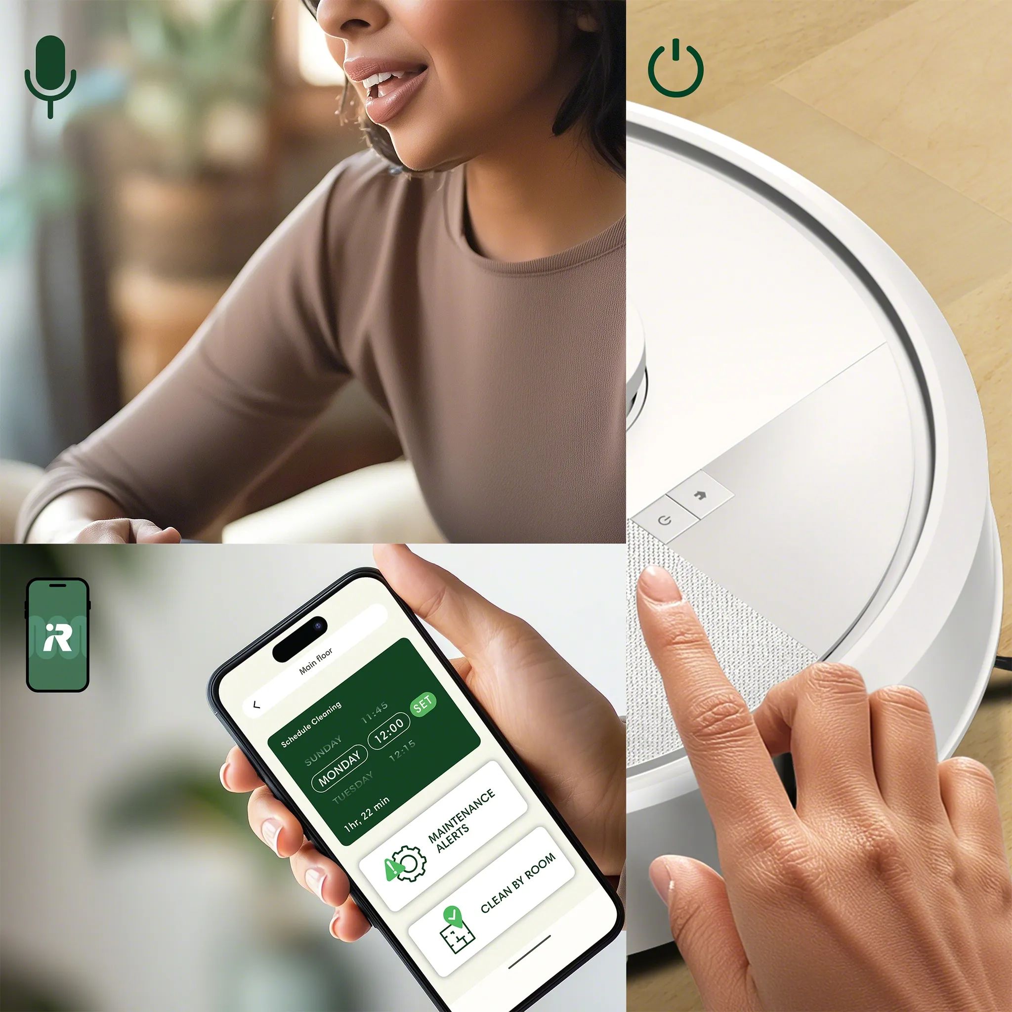 iRobot Robotstøvsugere Roomba Combo 105+ Robotstøvsuger i Hvid, 2
