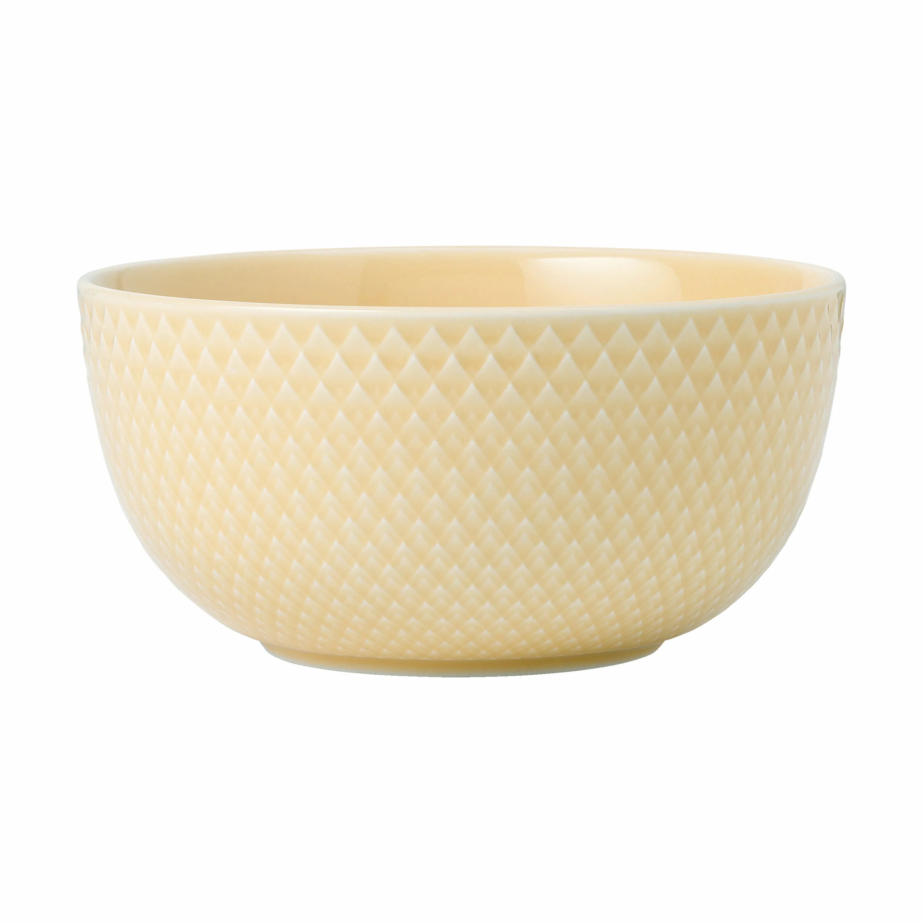 Lyngby Porcelæn Serveringsskåle Rhombe Color Skål i Sand, 13 cm, 1