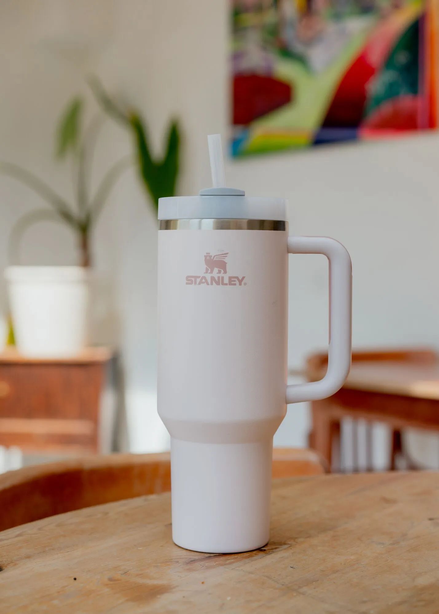 Stanley To go kopper The Quencher H2.0 Flowstate Tumbler i Rose Quartz 2.0, 1,18 L, 2