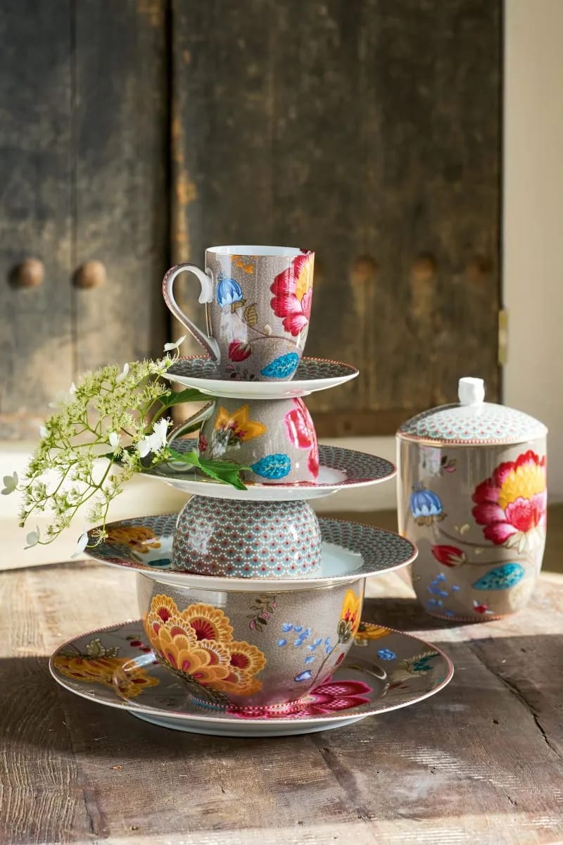 PIP Studio Middagstallerkener Blooming Tales Middagstallerken i Blå, 3