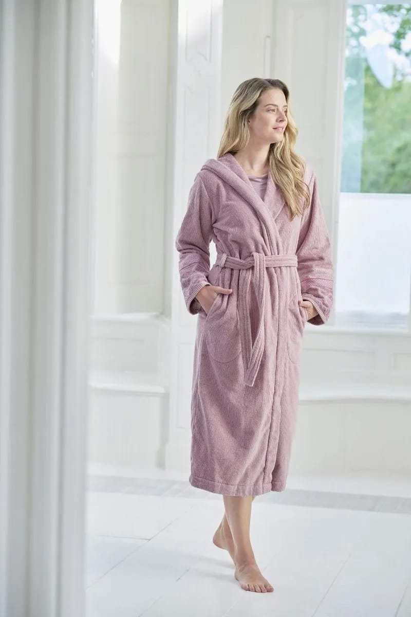 PIP Studio Morgenkåber Soft Zellige Secret Garden Badekåbe i Lila, XL, 3