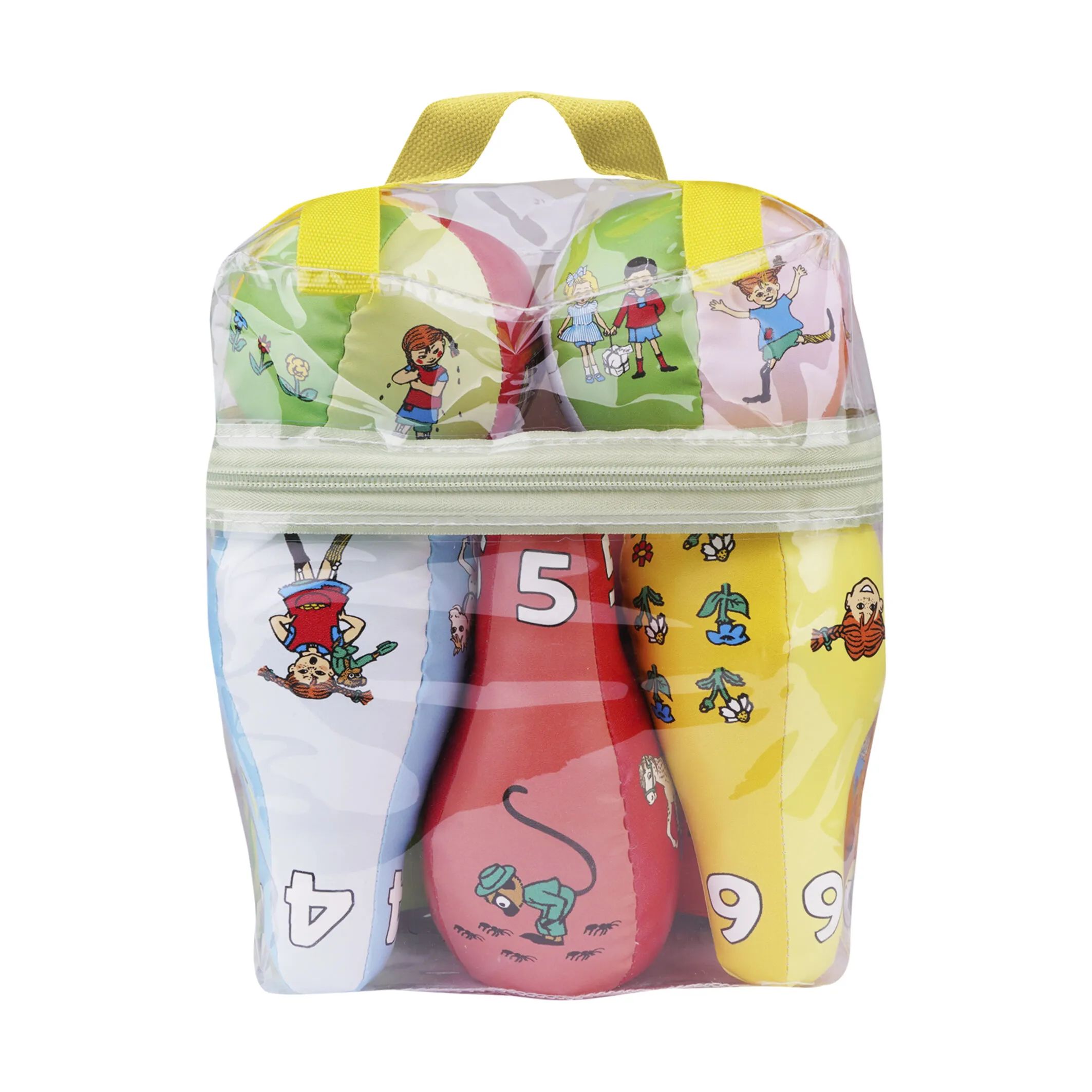 Barbo Toys Spil Pippi Langstrømpe Pippi Langstrømpe Bowlingsæt i Multifarvet, 3