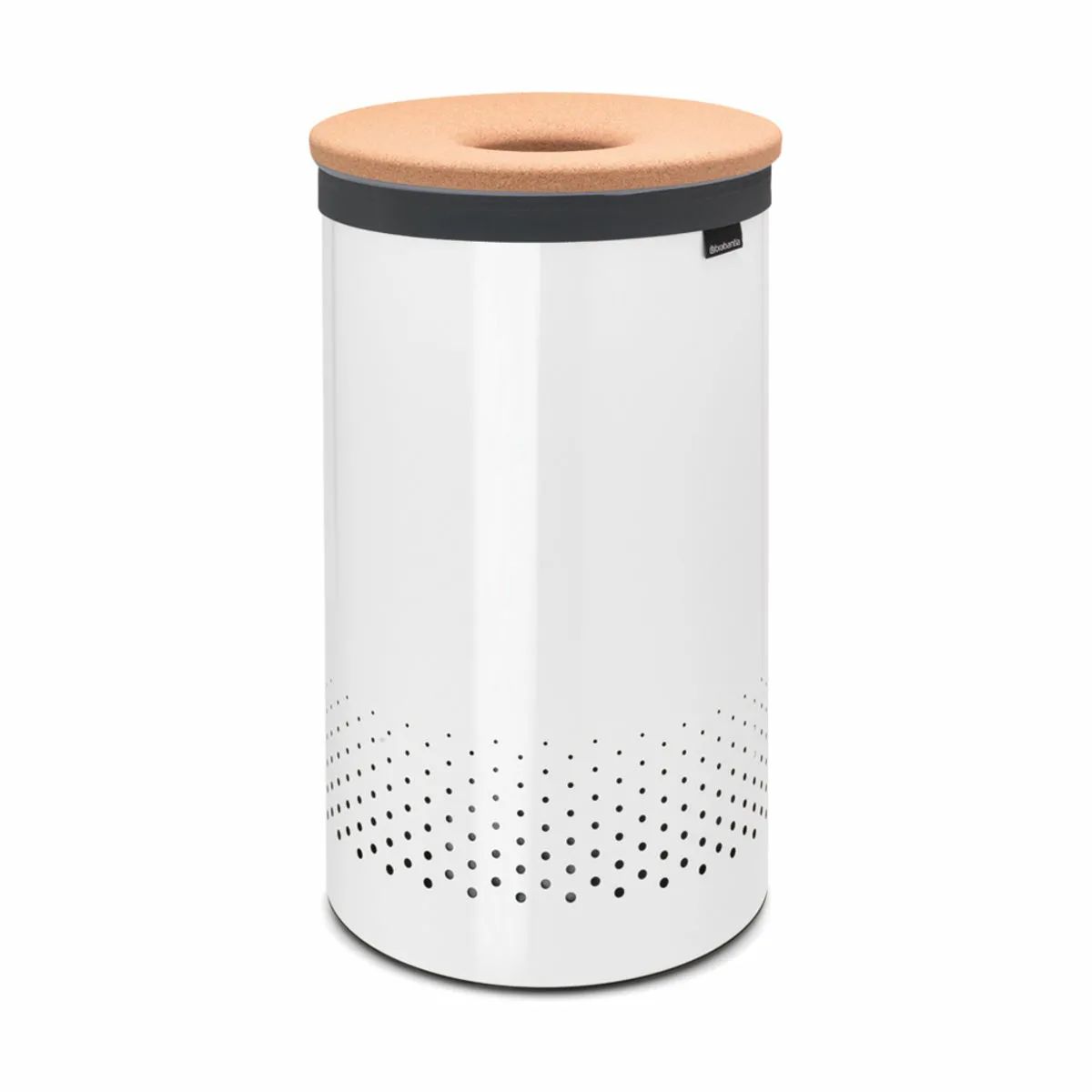 Brabantia Vasketøjskurve Vasketøjskurv i Hvid m korklåg, 60 L, 1