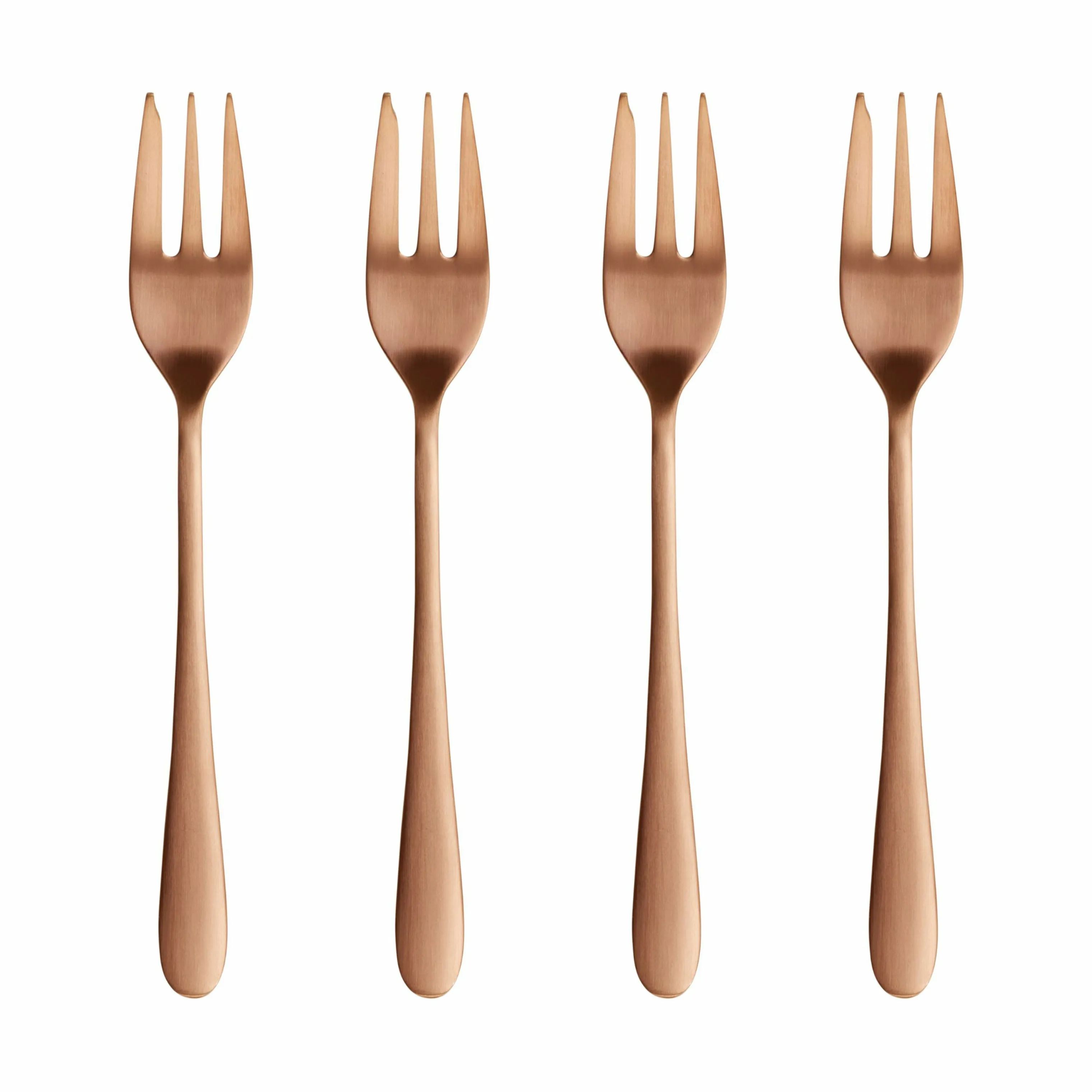 erik bagger a/s Kagegafler Encore Kagegaffel - 4 stk. i Guldfarvet, 4 stk., 1