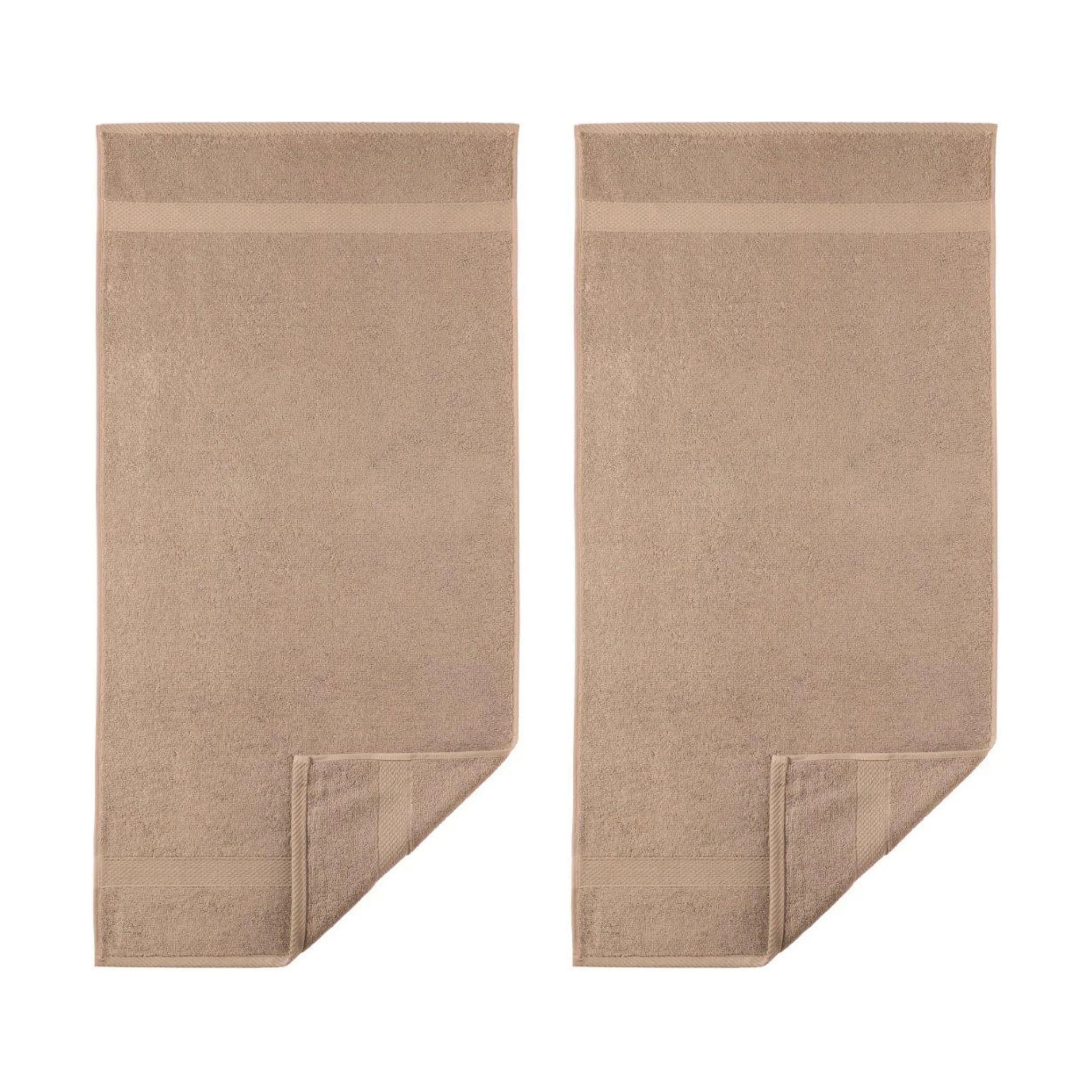 Egeria Håndklæder Diamant Håndklæde - 2 stk. i Taupe, 1