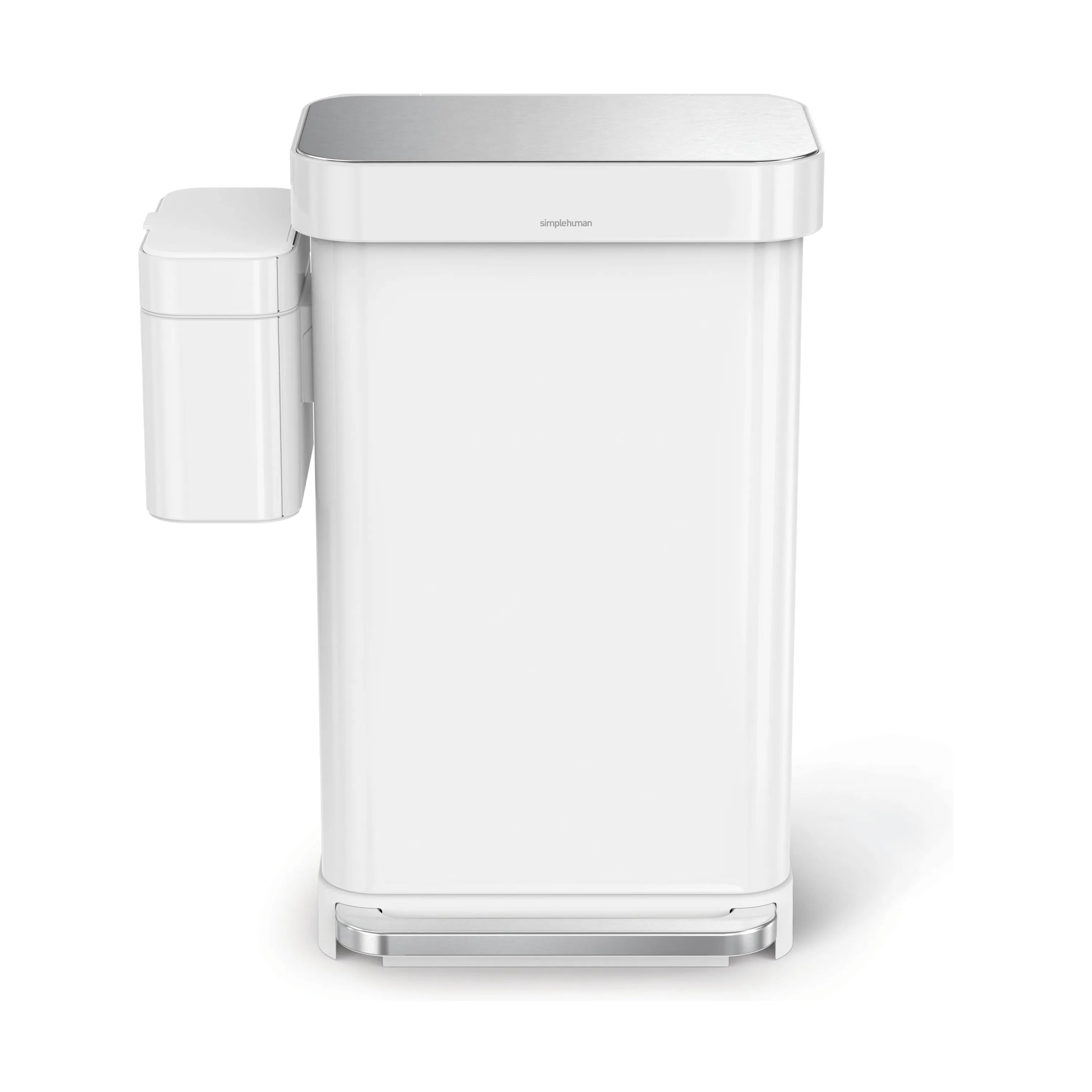 Simplehuman Spande uden pedal Kompostspand i Hvid, 4