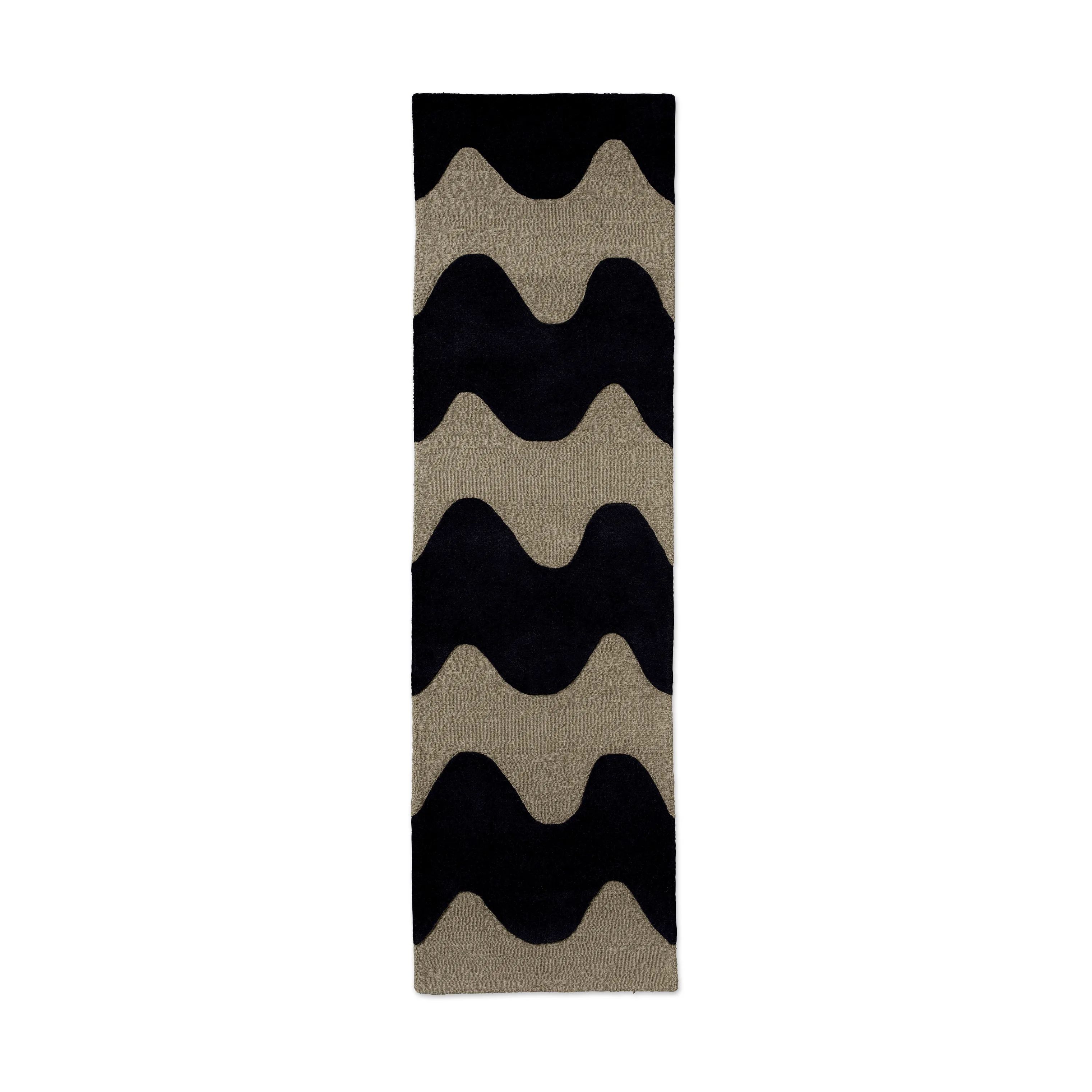 Marimekko by Brink & Campman Gulvtæpper Lokki Tæppeløber i Sort, B70 x L245 cm, 1