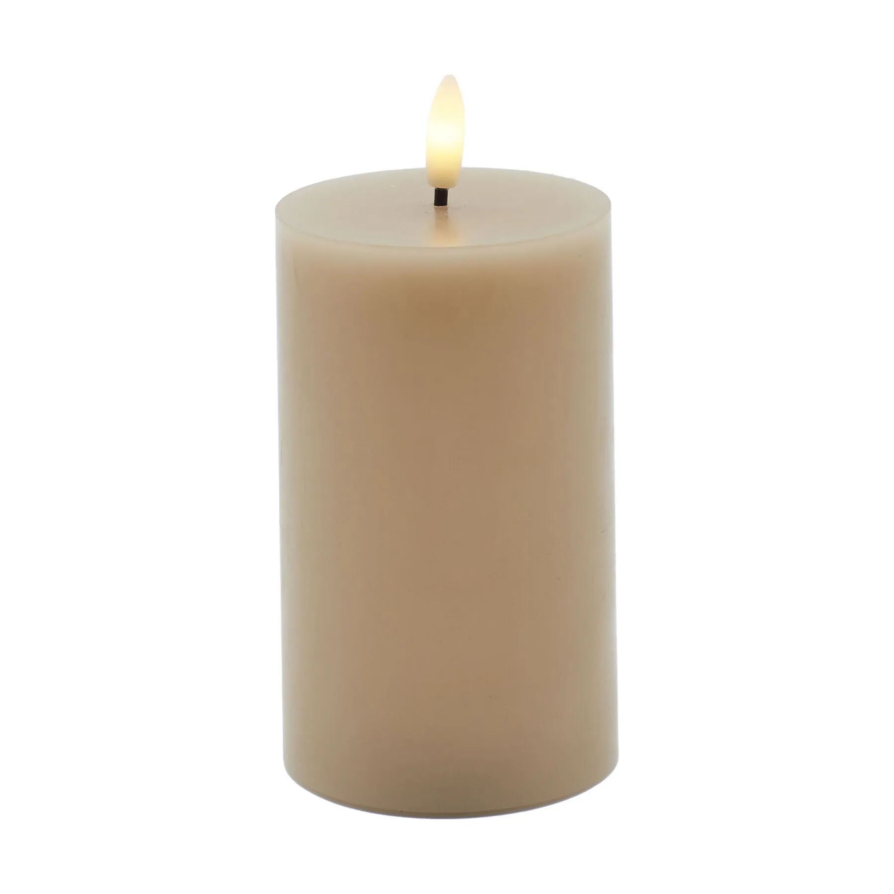 Sirius LED-lys Sille Genopladelig Sille LED Bloklys i Caramel, 12 cm, 1