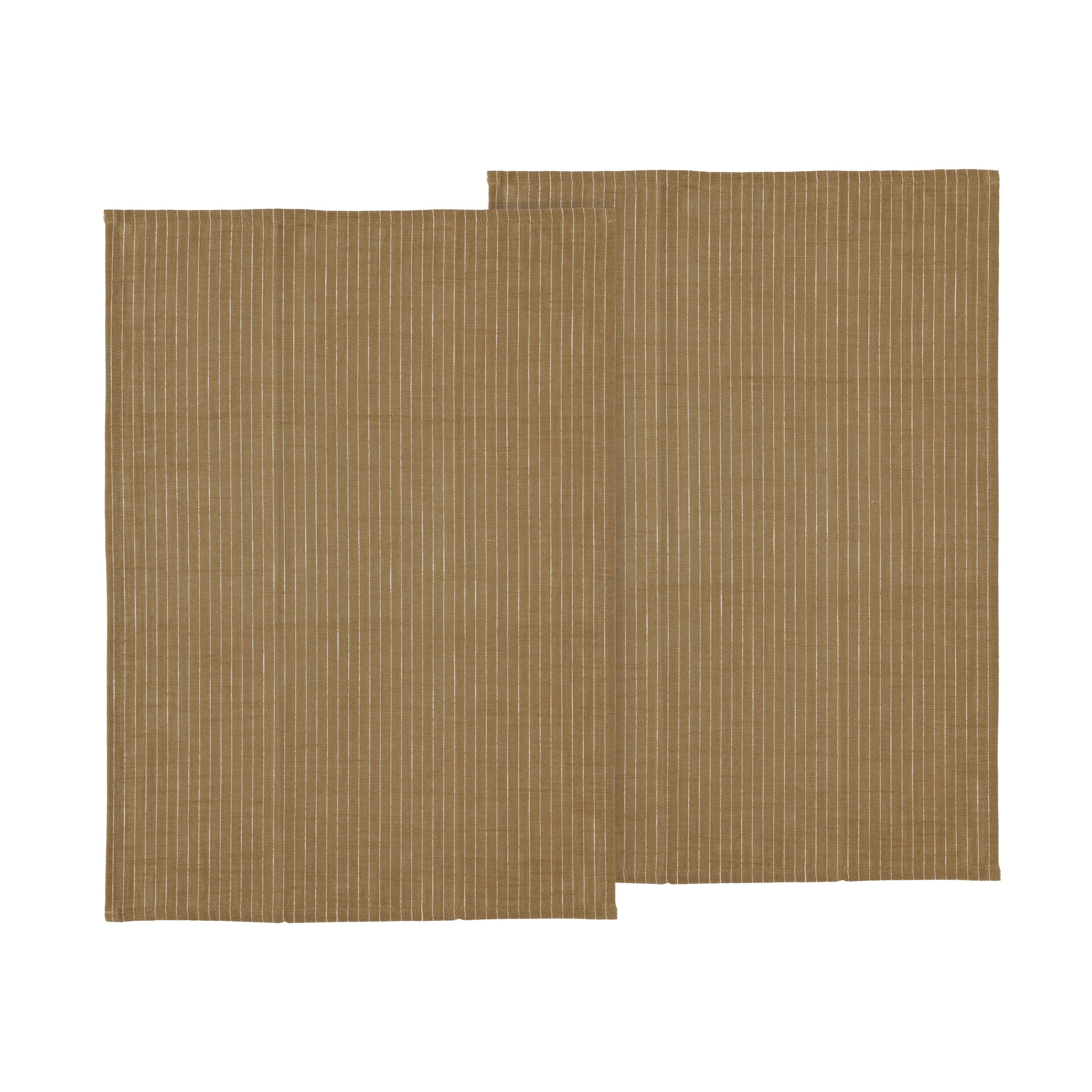 Södahl Viskestykker Line Viskestykke - 2 stk. i Taupe, 1