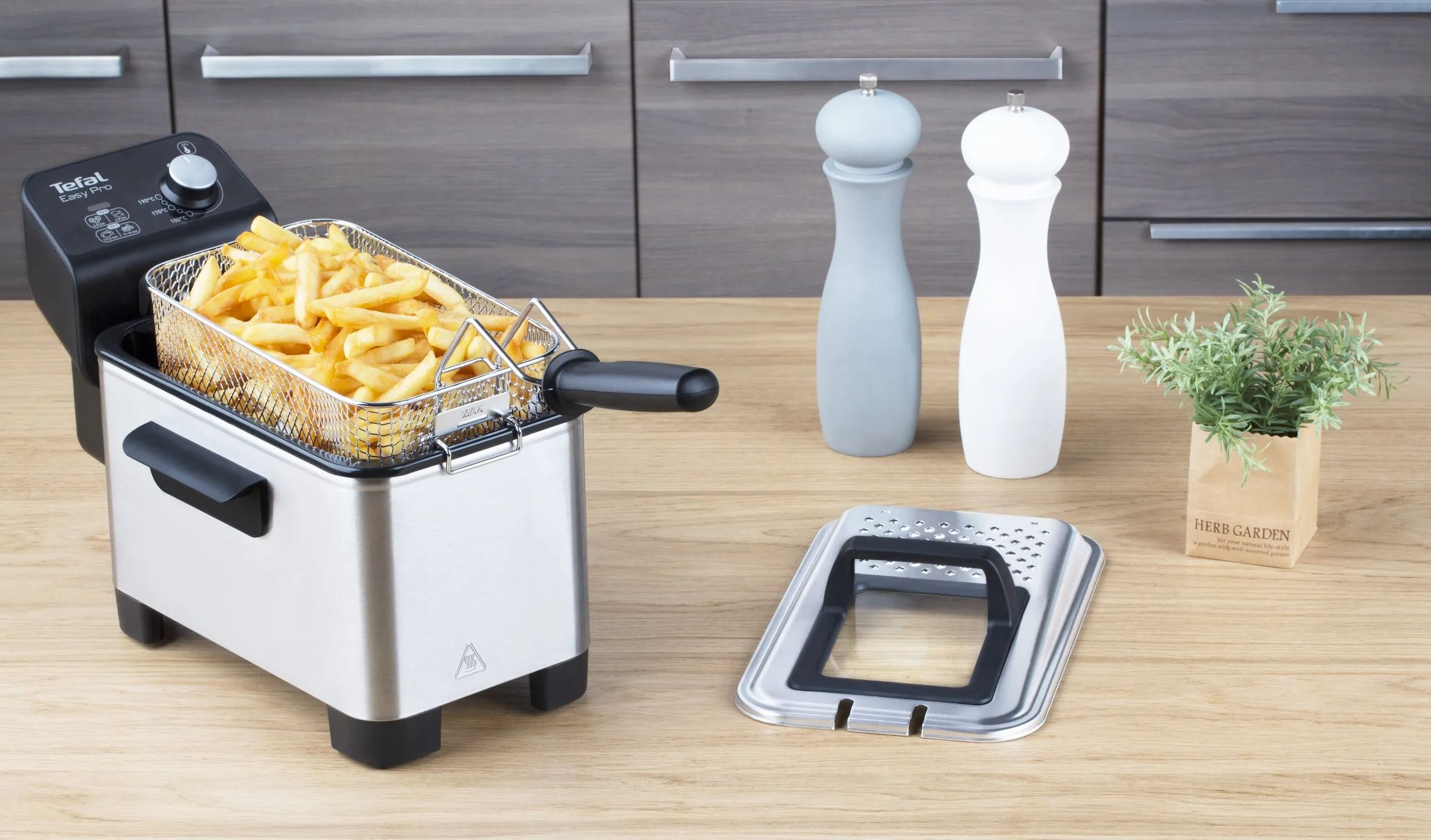 Tefal Frituregryder Easy Pro Frituregryde i Sølvfarvet, 2