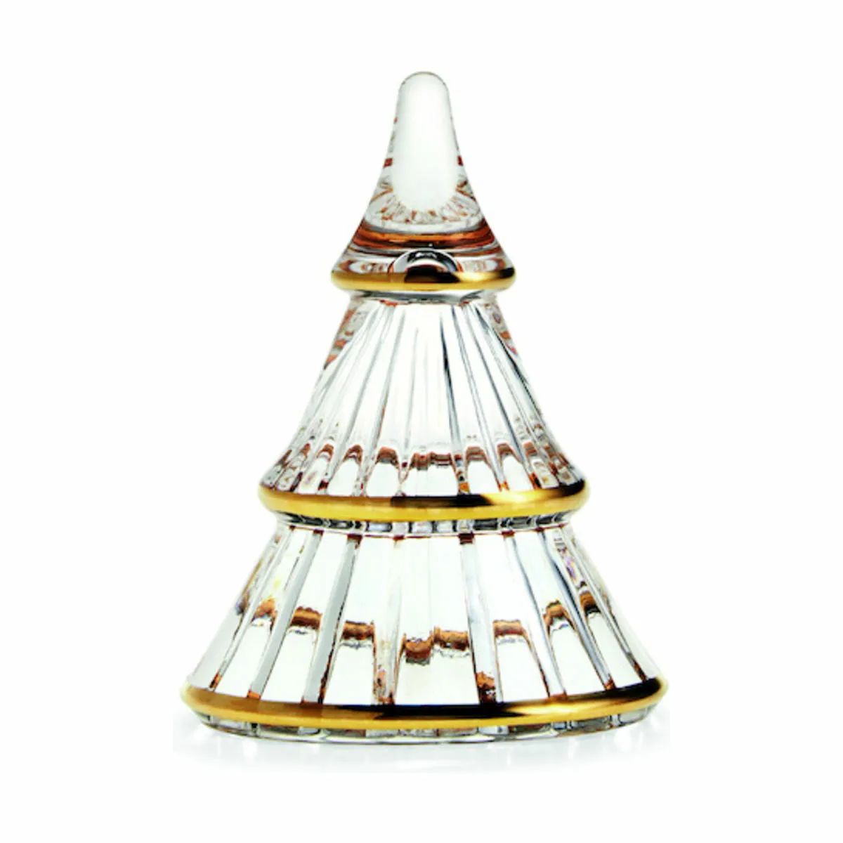 Holmegaard Julefigurer Fairytales Juletræ i Klar/guld, 9 cm, 1