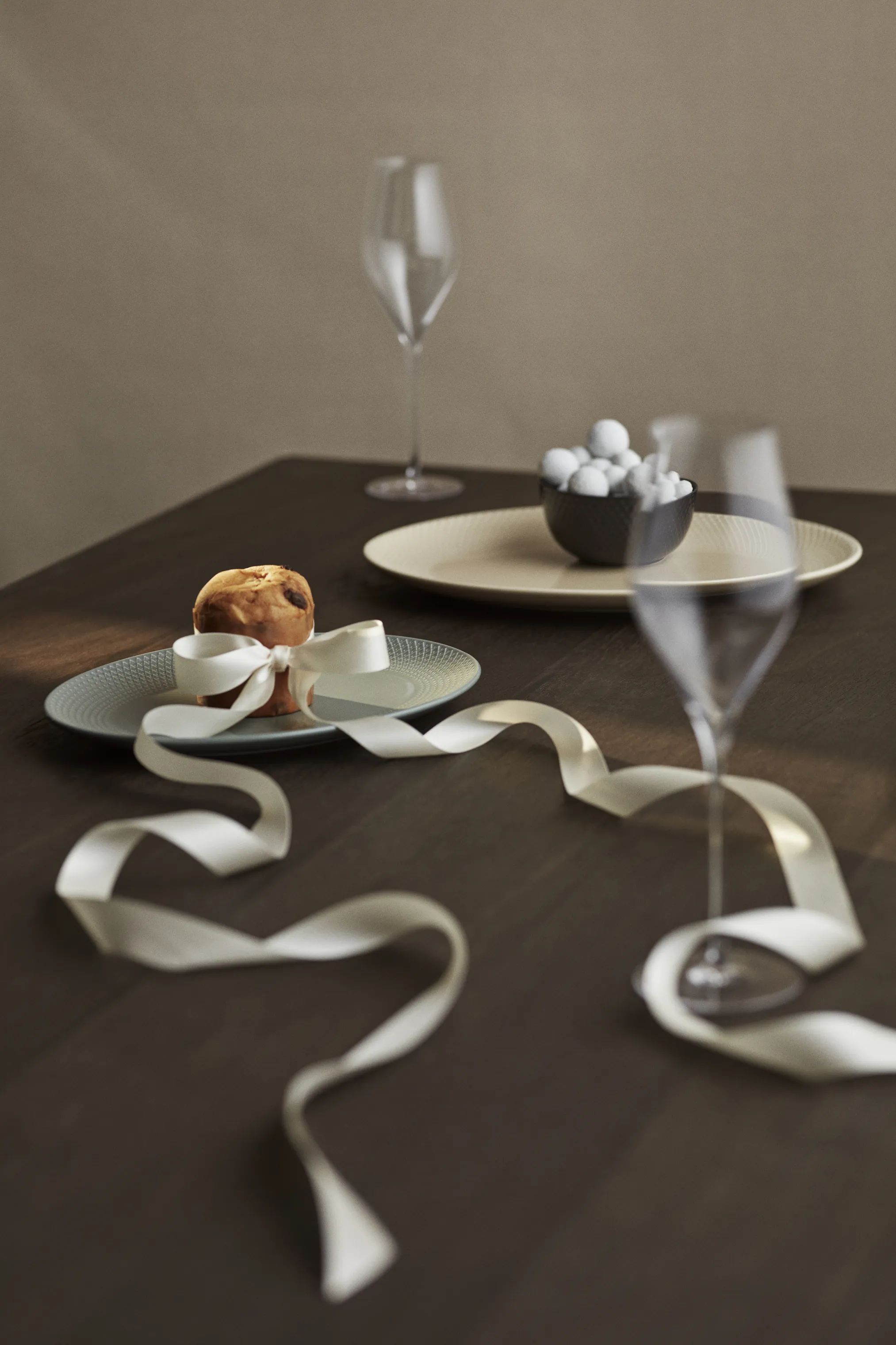 Lyngby Porcelæn Serveringsfade Rhombe Earth Serveringsfad i Moss, 5