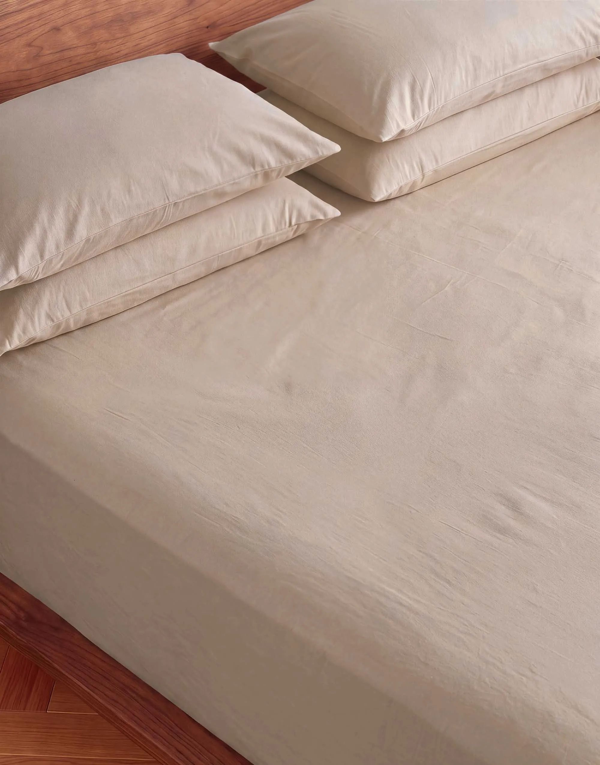 Essenza Lagner Fine Organic Jersey Boxlagen i Oatmeal, B200 x L220 cm, 2