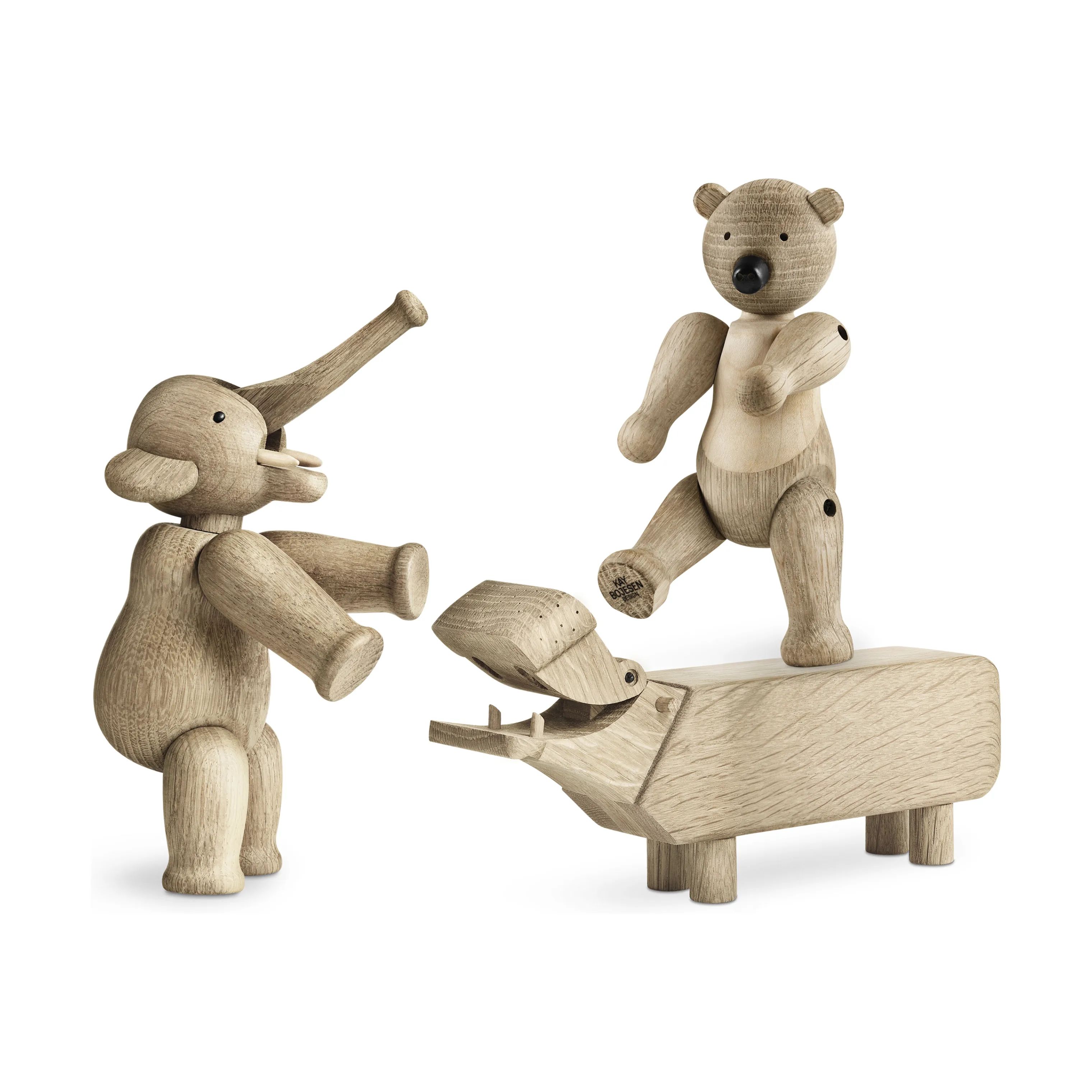 Kay Bojesen Dyrefigurer Liliput-serie - 3 stk. i Eg, 1
