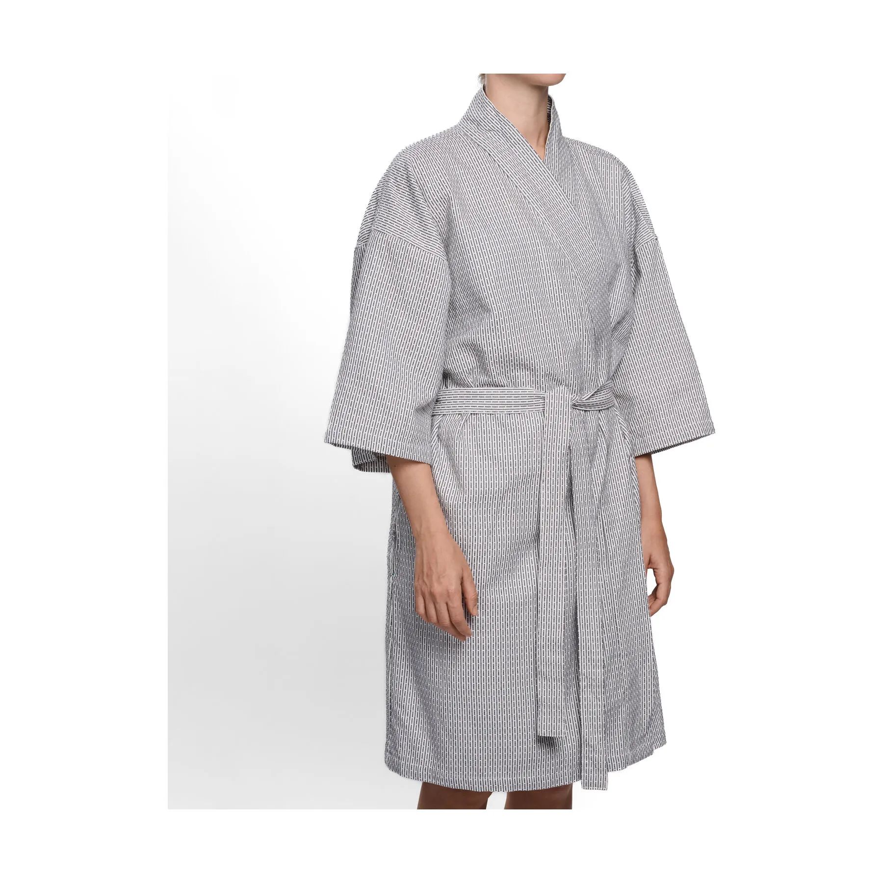 The Organic Company Morgenkåber Wellness Badekåbe i 180 Morning grey, M/L, 4