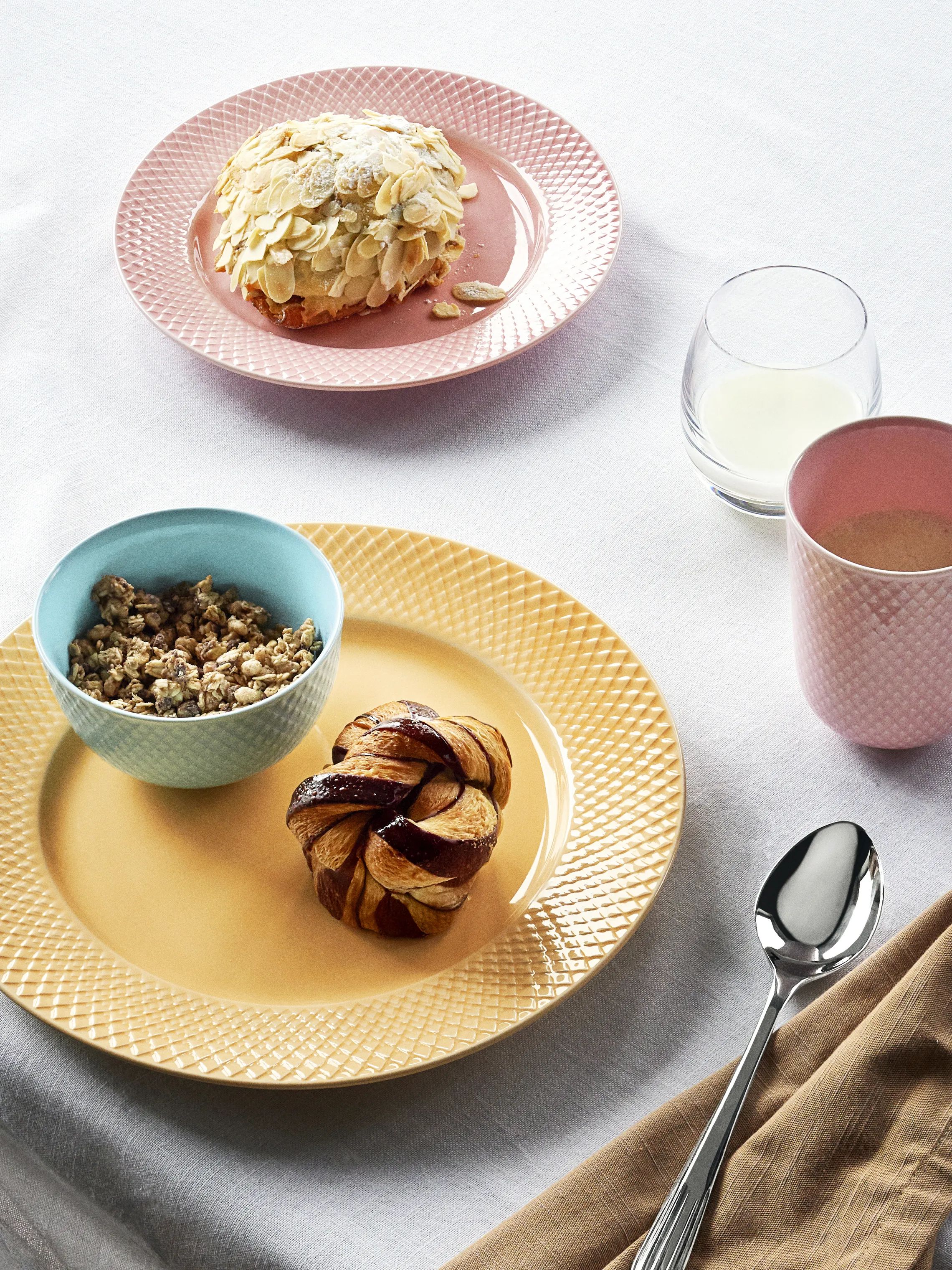 Lyngby Porcelæn Serveringsskåle Rhombe Color Skål i Turkis, 11 cm, 3