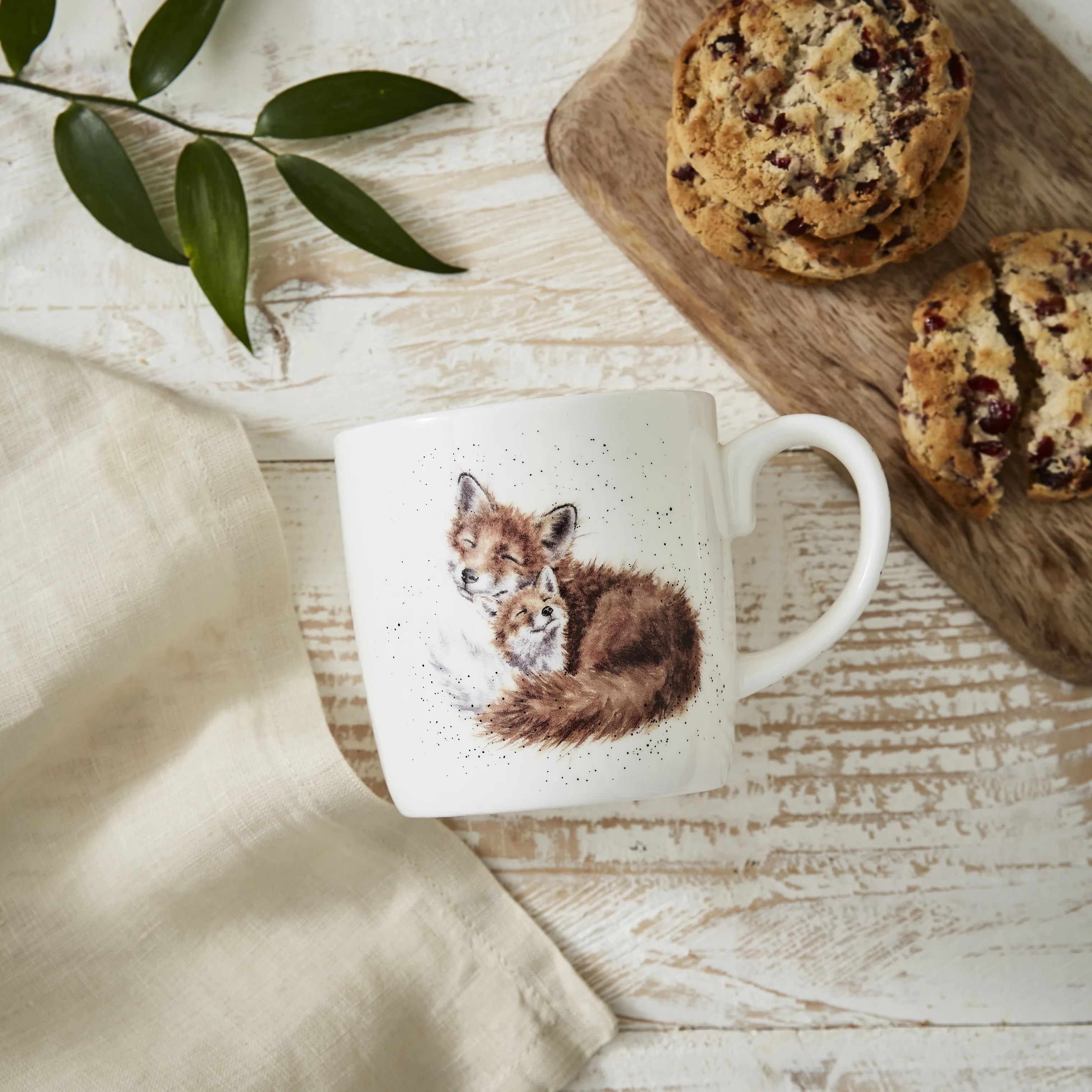 Royal Worcester Krus og kopper med hank Wrendale Krus - Mum i Ræv, 2