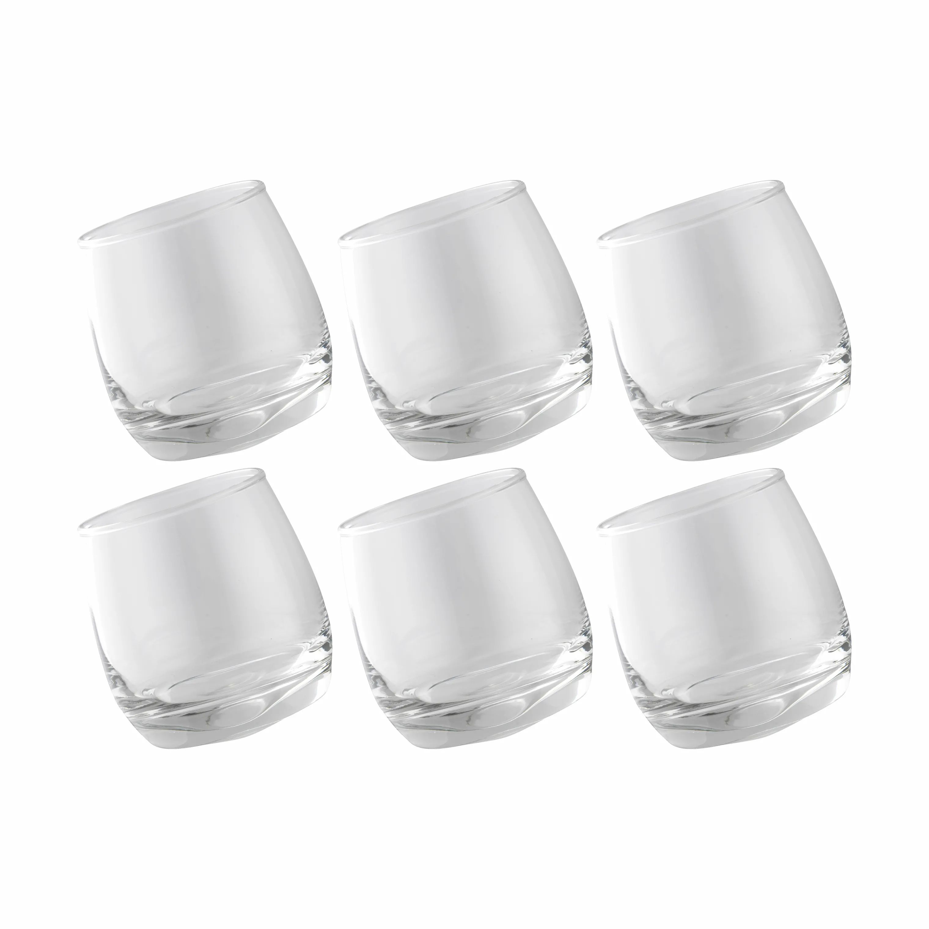 Sagaform Lowball glas Whiskyglas - 6 stk. i Klar, 1