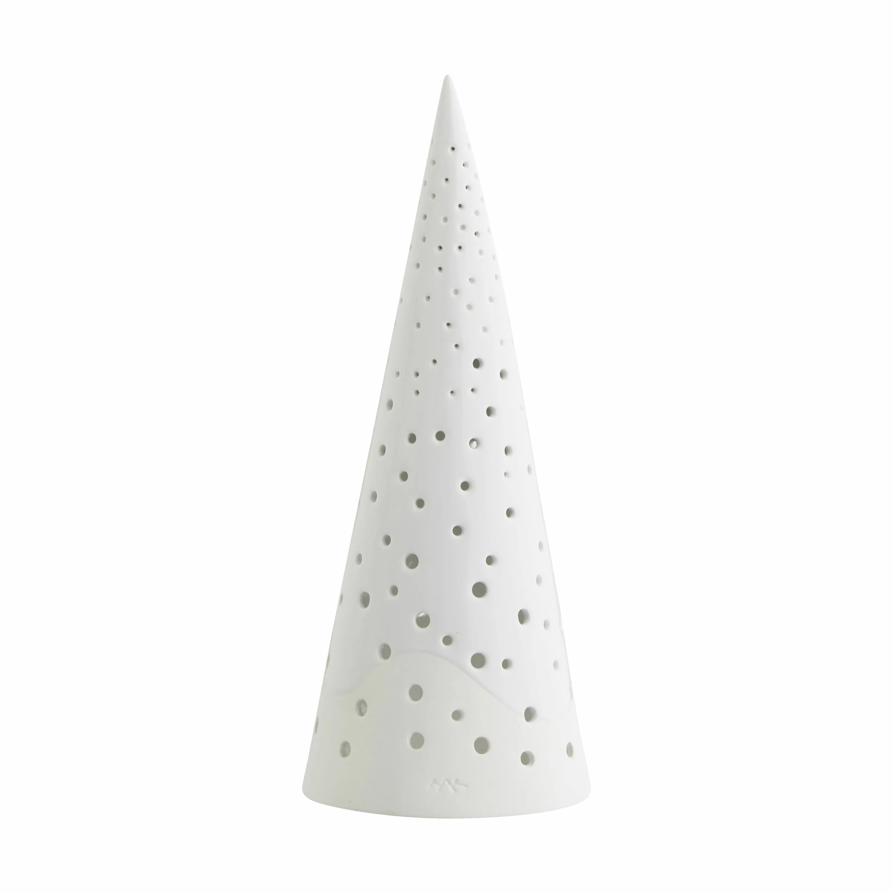 Kähler Fyrfadsstage Nobili Fyrfadsstage - Juletræ i Snehvid, 24,5 cm, 1