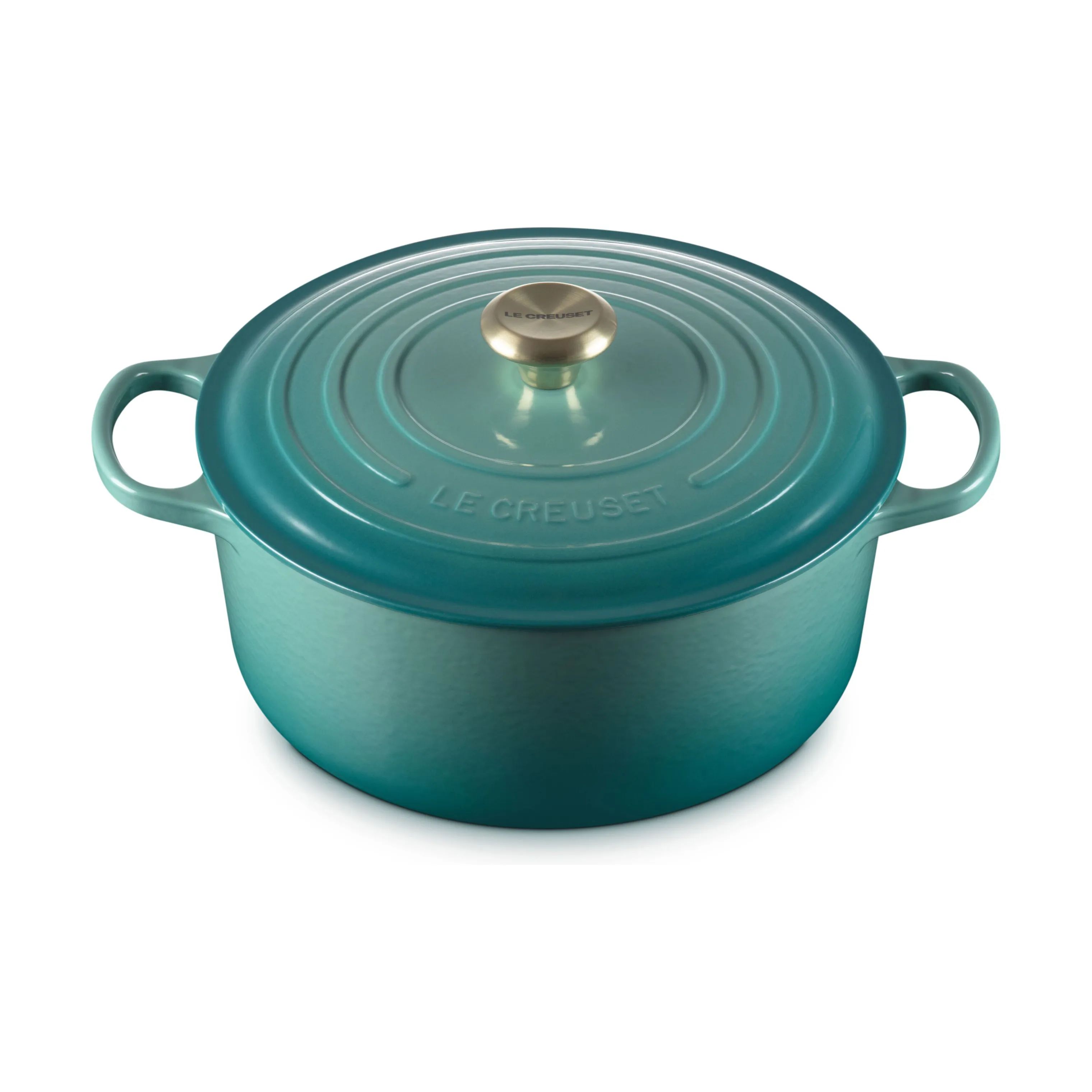 Le Creuset Gryder Signature Gryde i Bleu Riviera, 6.7 L, 1