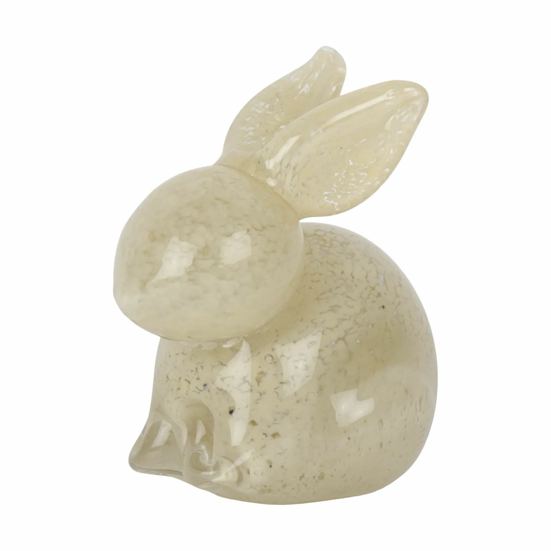 CASA Living Påskefigurer Glaskanin i Lysegul, 9,5 cm, 1
