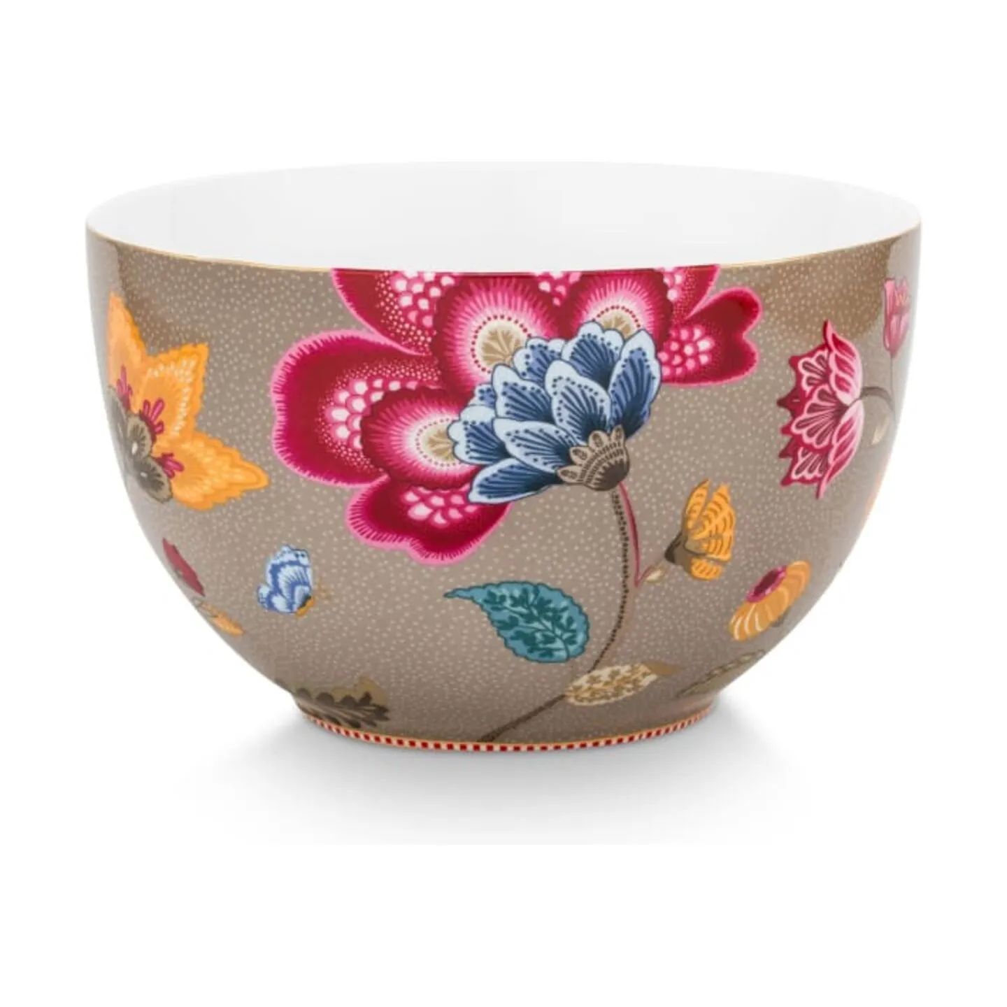 PIP Studio Serveringsskåle Blooming Tales Skål i Khaki, 23,5 cm, 3