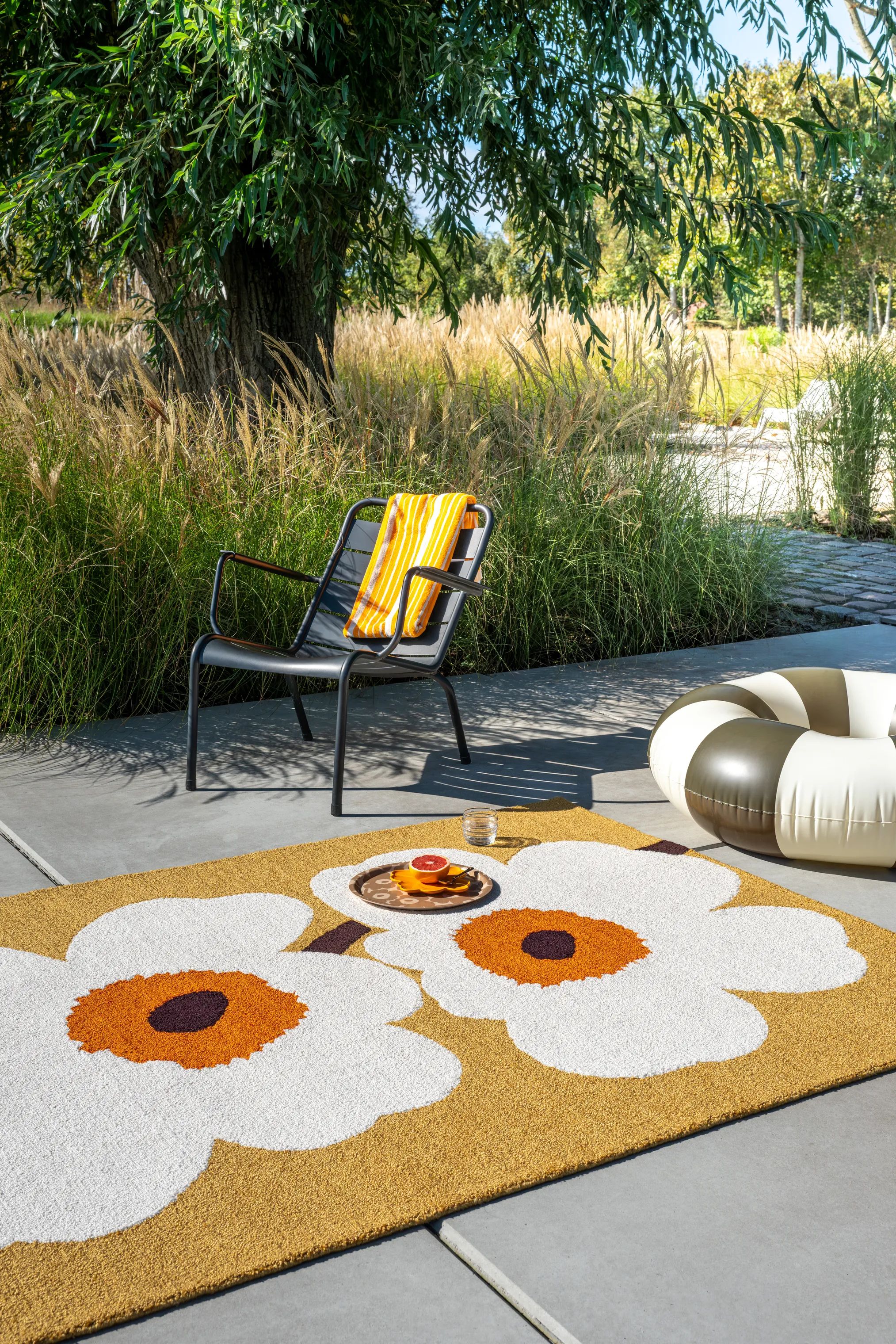 Marimekko by Brink & Campman Gulvtæpper Unikko Udendørsgulvtæppe i Honey, B200 x L280 cm, 3