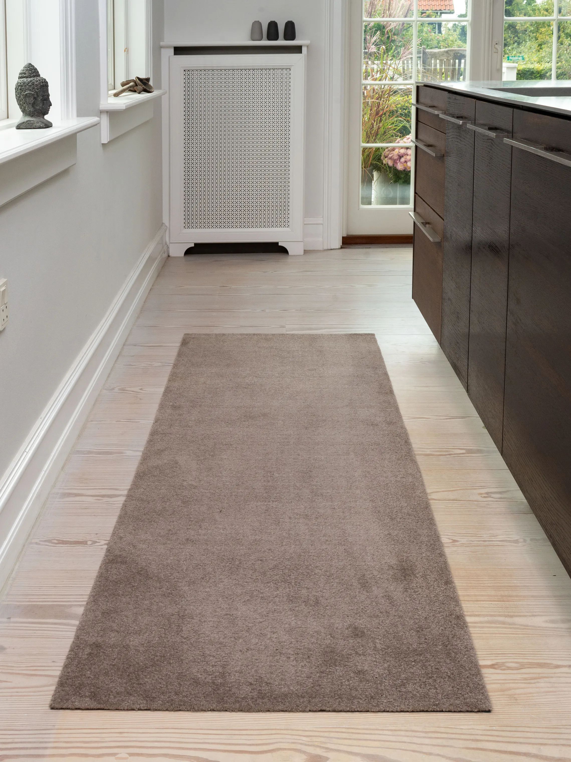 Tica Copenhagen Dørmåtter Uni Color Gulvmåtte i Sand, B67 x L200 cm, 4